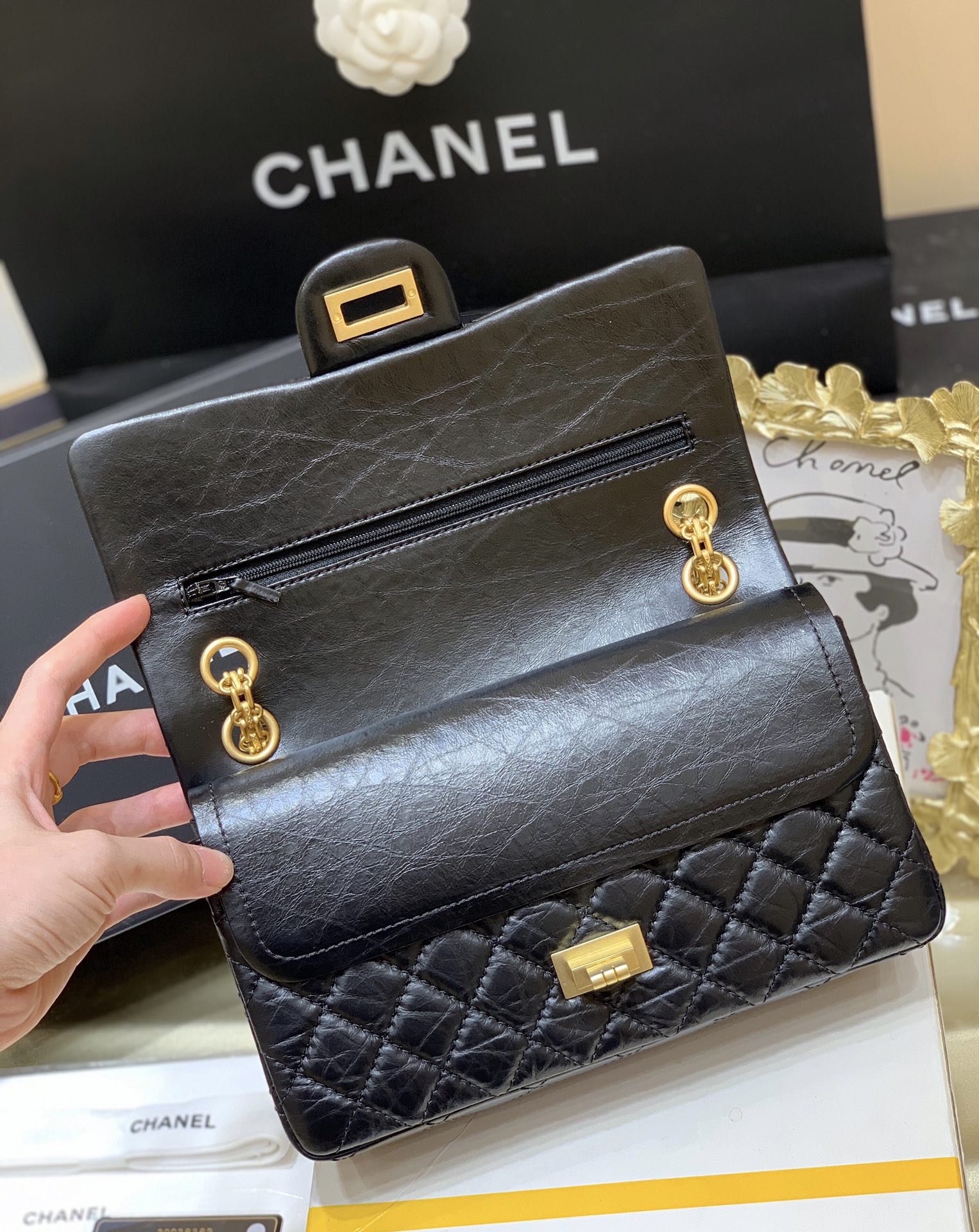 Ch@nel Reissue 2.55 Flap Bag -28CM