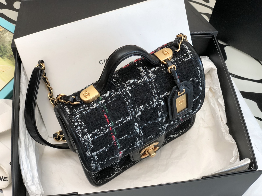 Ch@nel Flap Bag-17*20.5*6CM