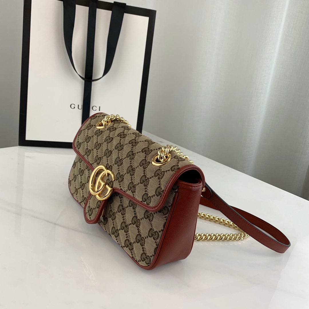 G*u*i marmont bag-14*23*6cm
