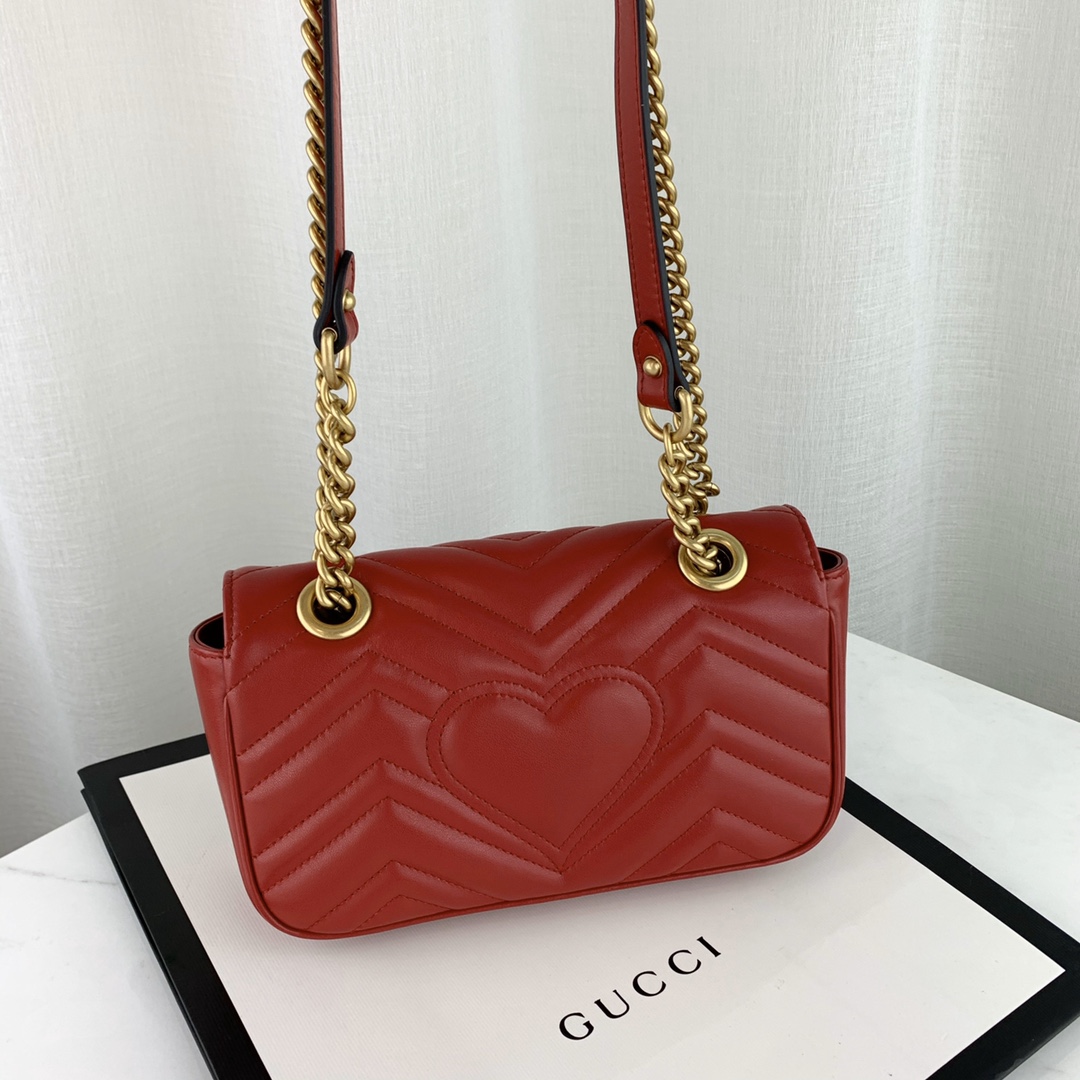 G*u*i marmont bag-14*23*6cm