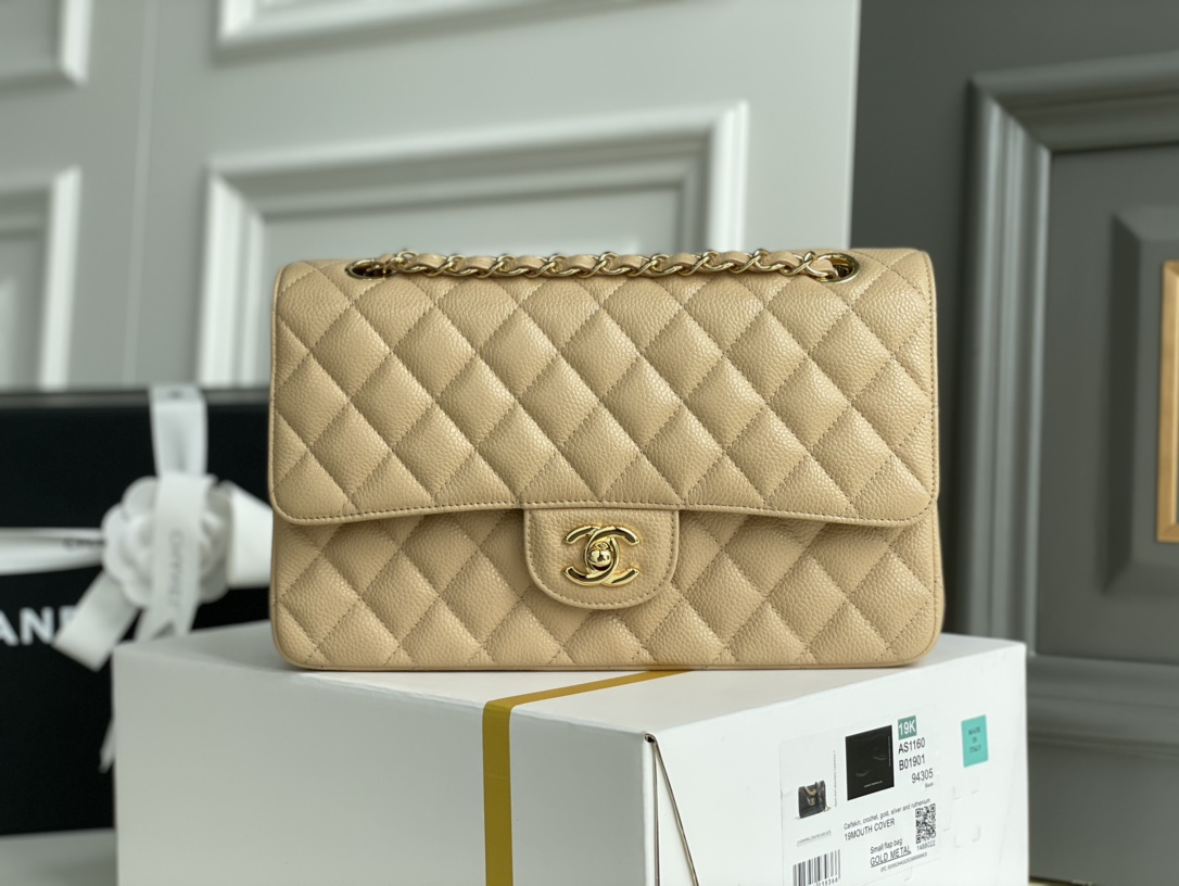 Ch@nel Flap Bag-Caviar Leather-25CM