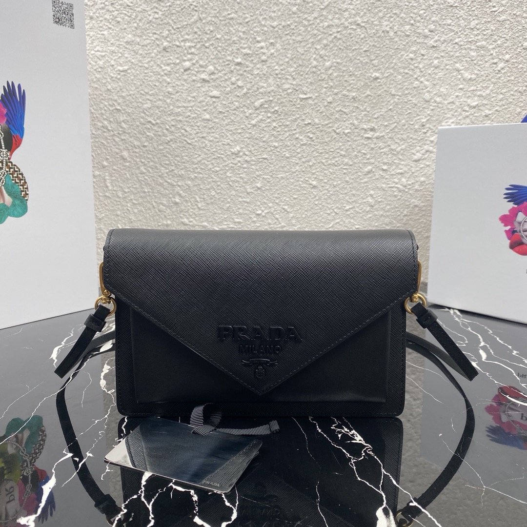 Pra*a 1bp020 saffiano chain bag-20*12*4cm