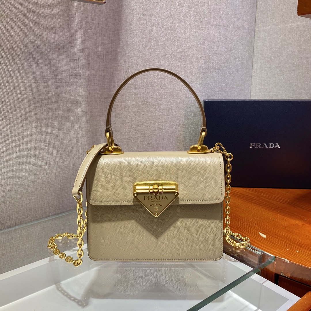 Pra*a 1bd021 chain bag-20*17*8.5cm