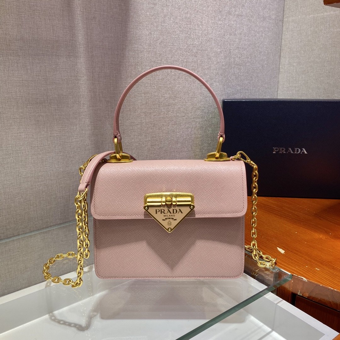 Pra*a 1bd021 chain bag-20*17*8.5cm
