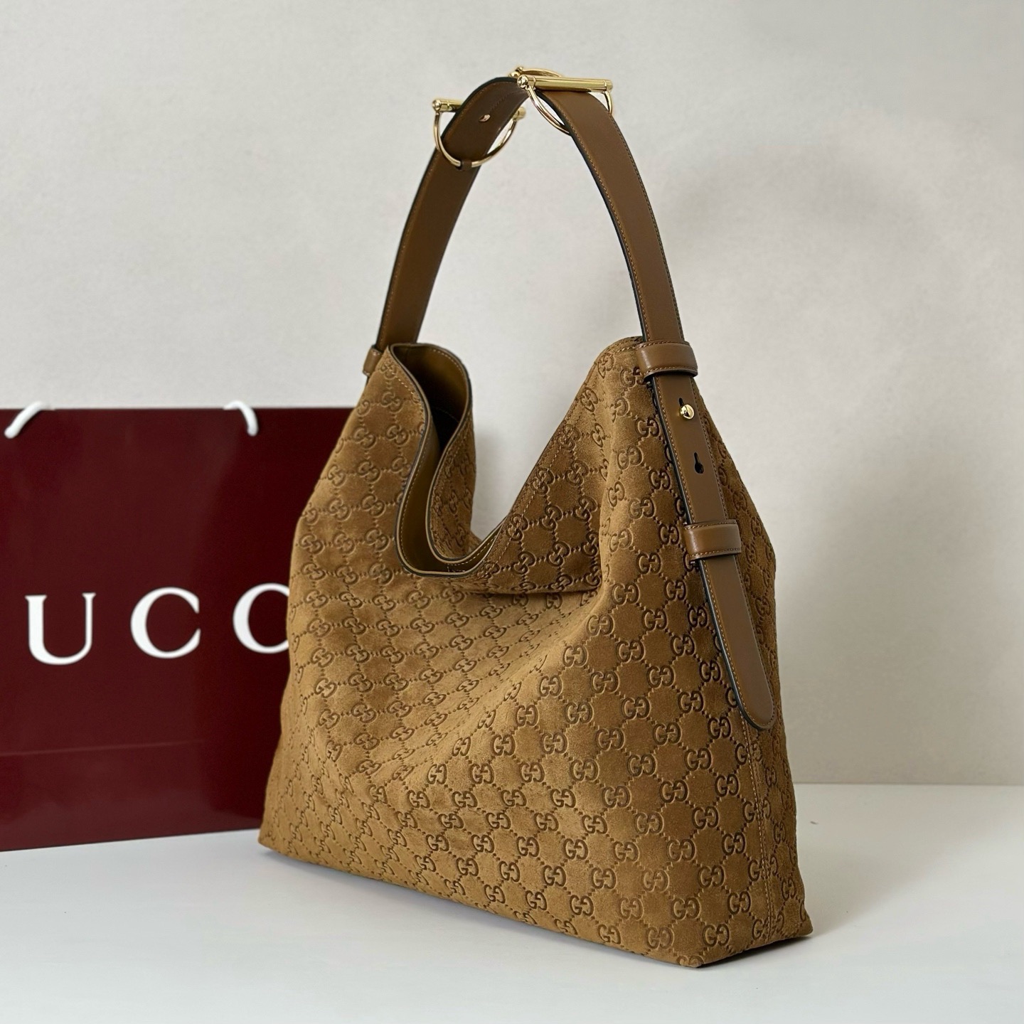 Guc*ci Horsebit Beatrix Shoulder Bag-40*36*12CM