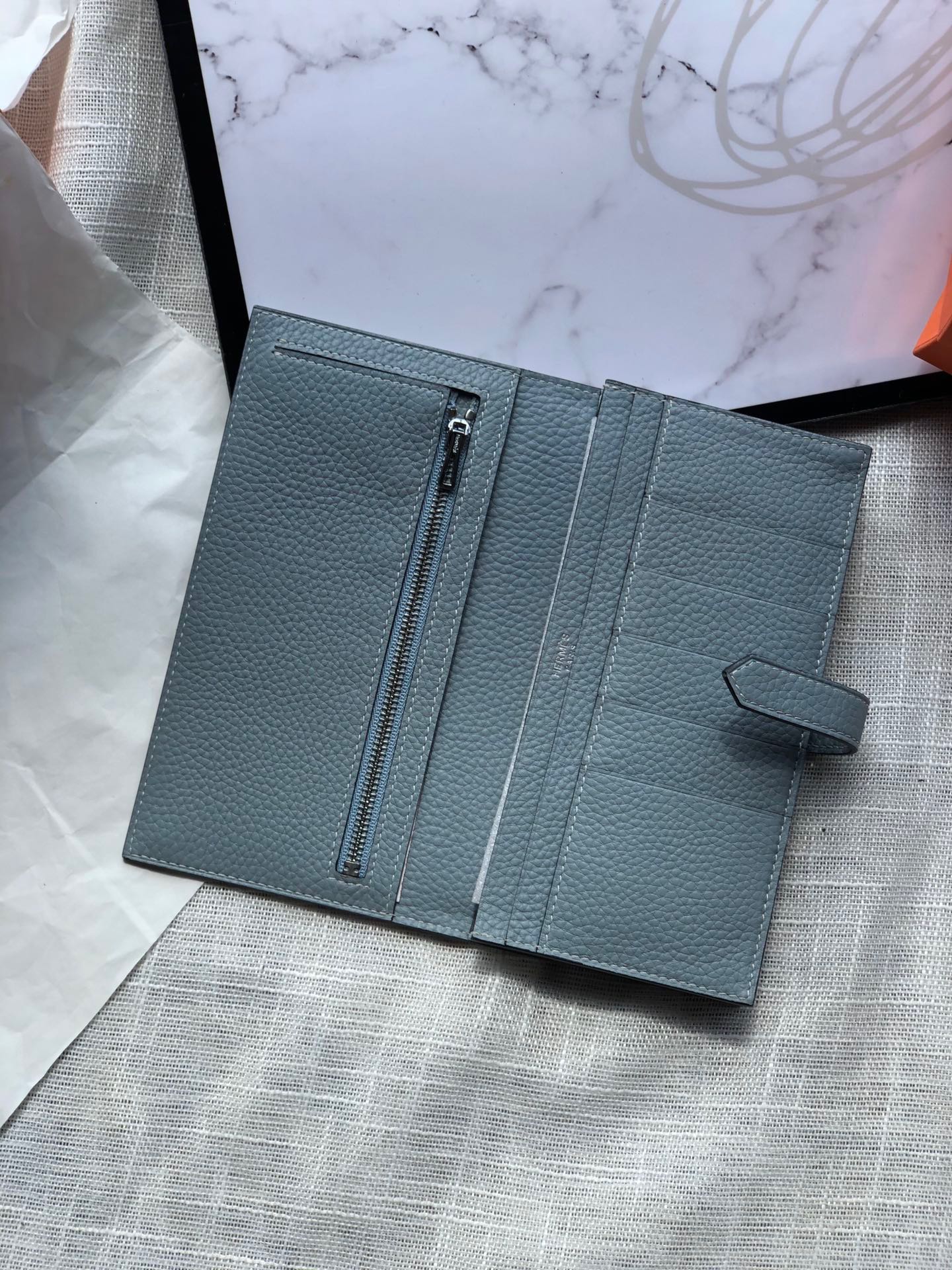 H**mes wallet togo-17.5*2*9.5cm