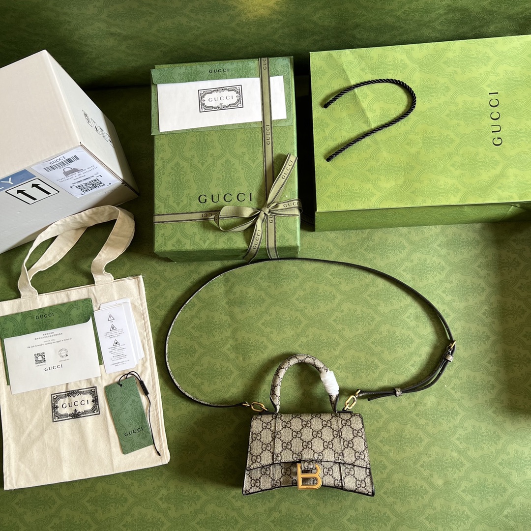 G*u*i&ba*len*cia*ga hourglass bag-19cm