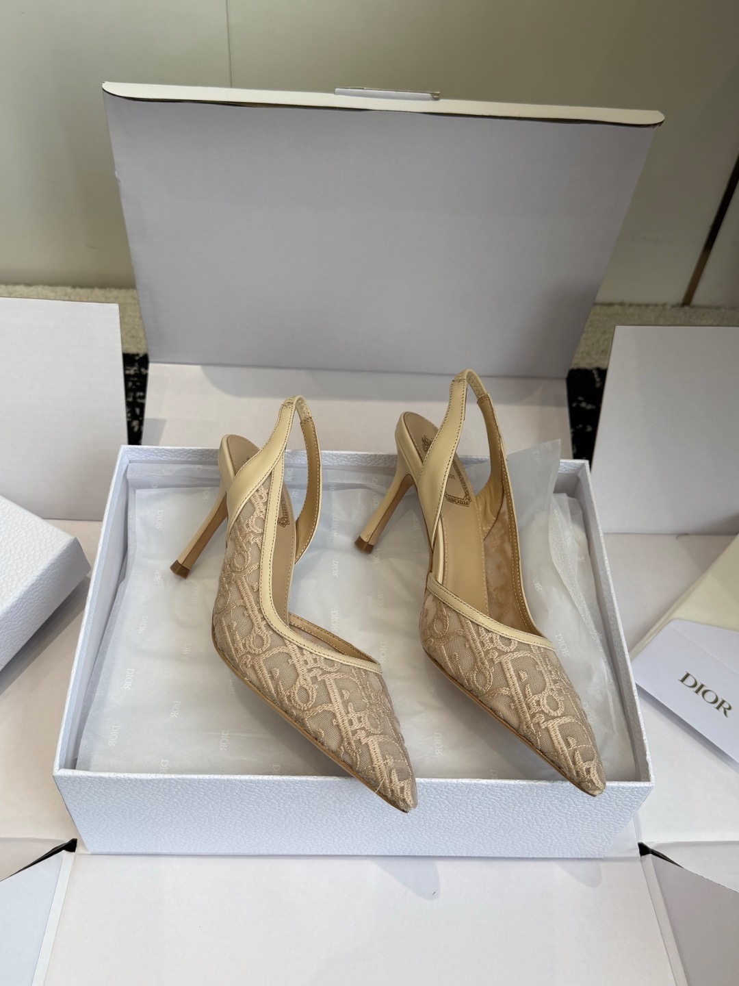 Dio*r AD10rable Slingback Pumps-7.5CM