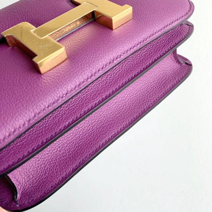 H**mes constance epsom leather-19cm