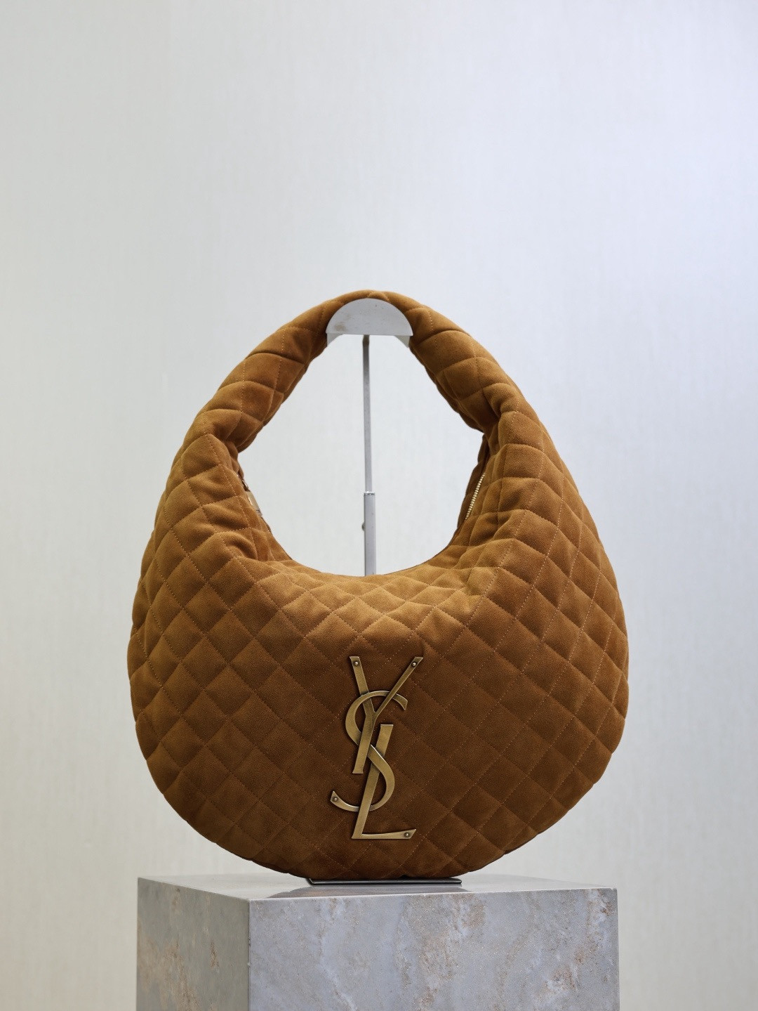 Sa1nt Lau*nt Icare Hobo Bag in Quilted Suede -44*30*7CM