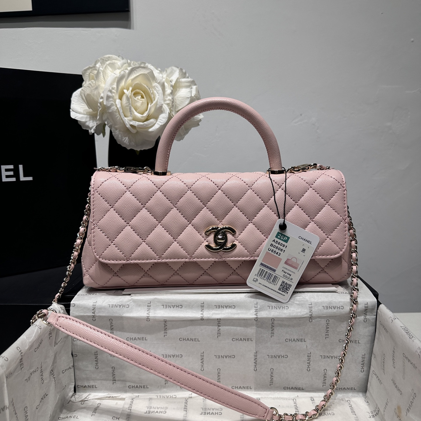 Ch@nel Coco Handle Flap Bag-32CM