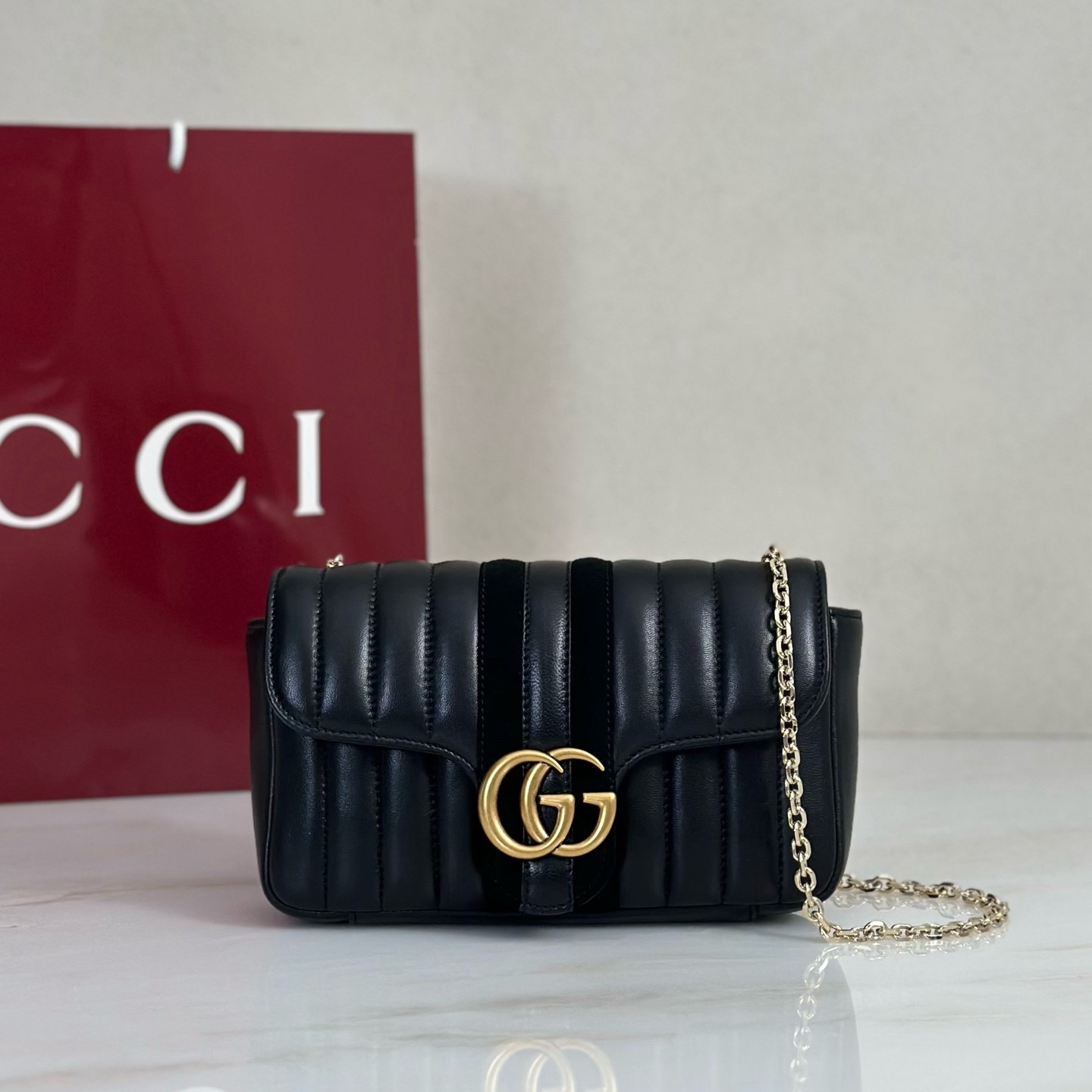 Gv*c* Jetset GG Marmont Medium Shoulder Bag -20.5*11.5*6CM