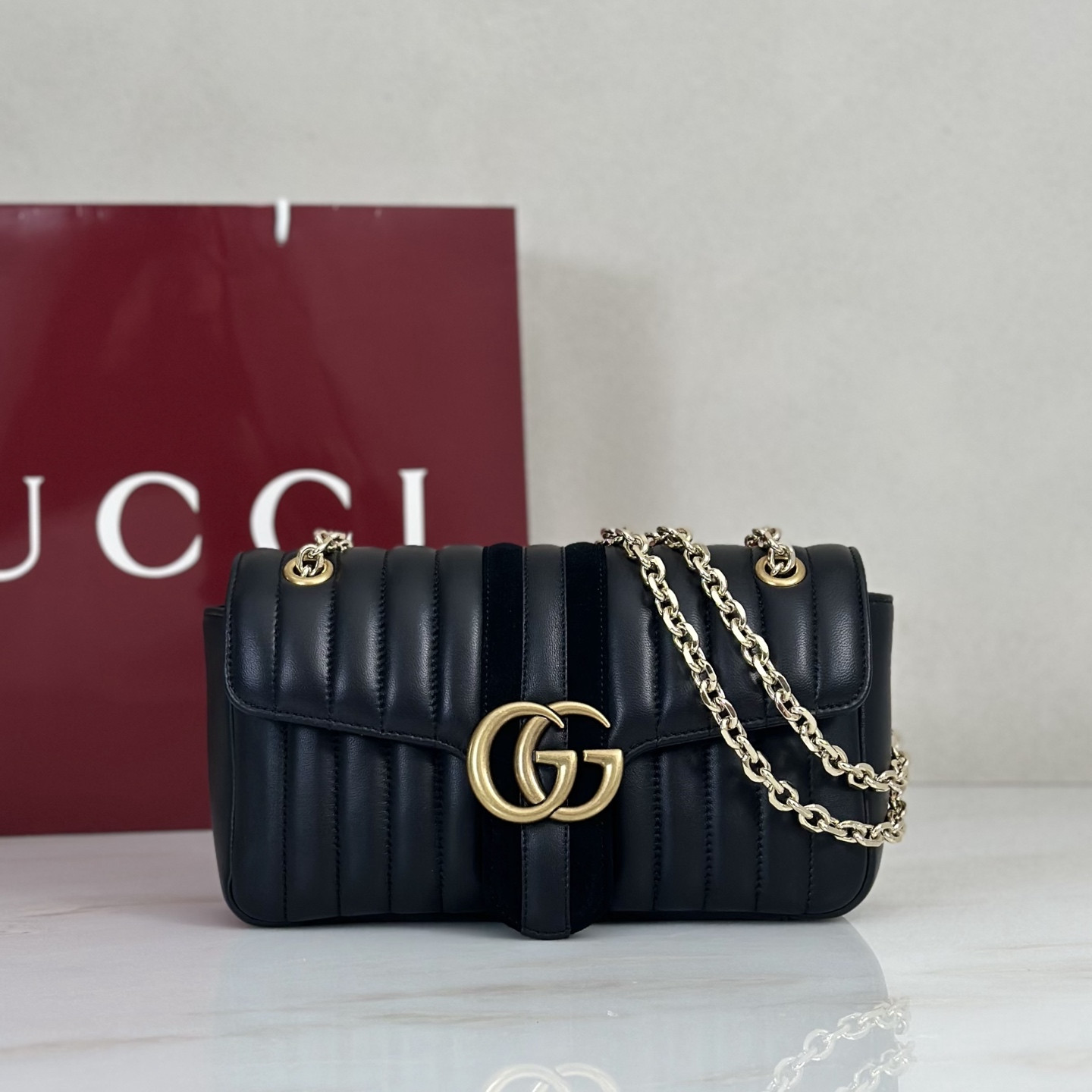 Gv*c* Jetset GG Marmont Shoulder Bag -26*15*7CM