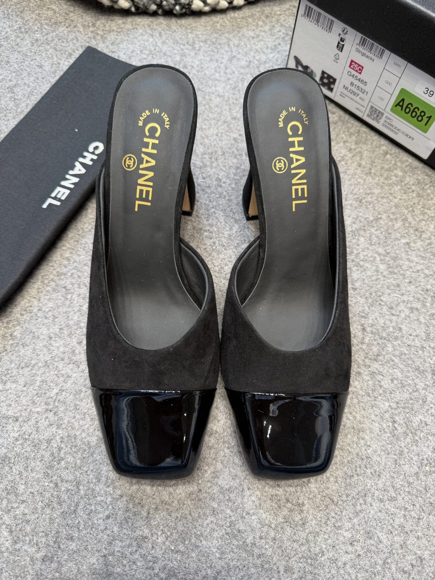 Cha*el Mules - Lambskin & Patent-8CM