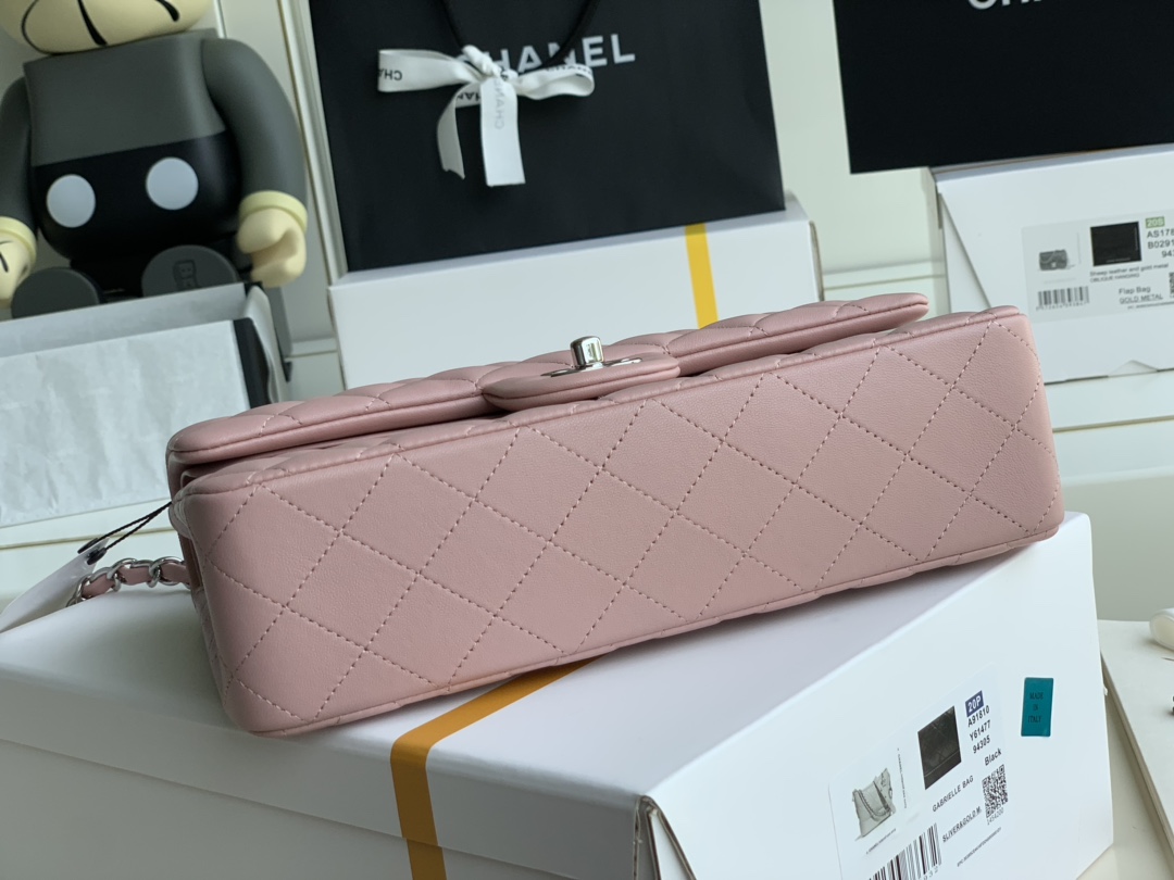 Ch@nel Flap Bag-Lambskin-25CM