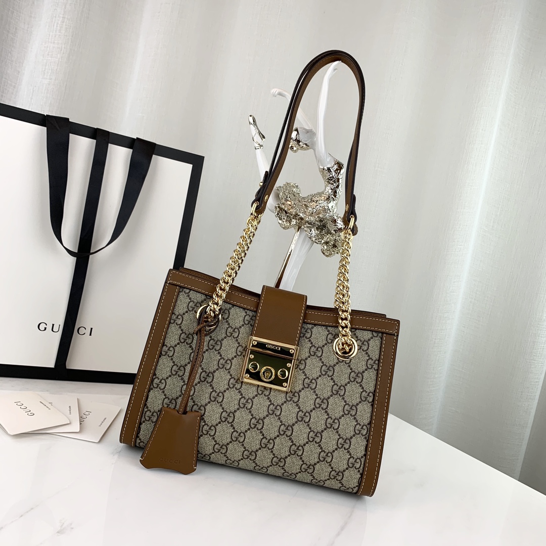G*u*i padlock bag-26*18*10cm