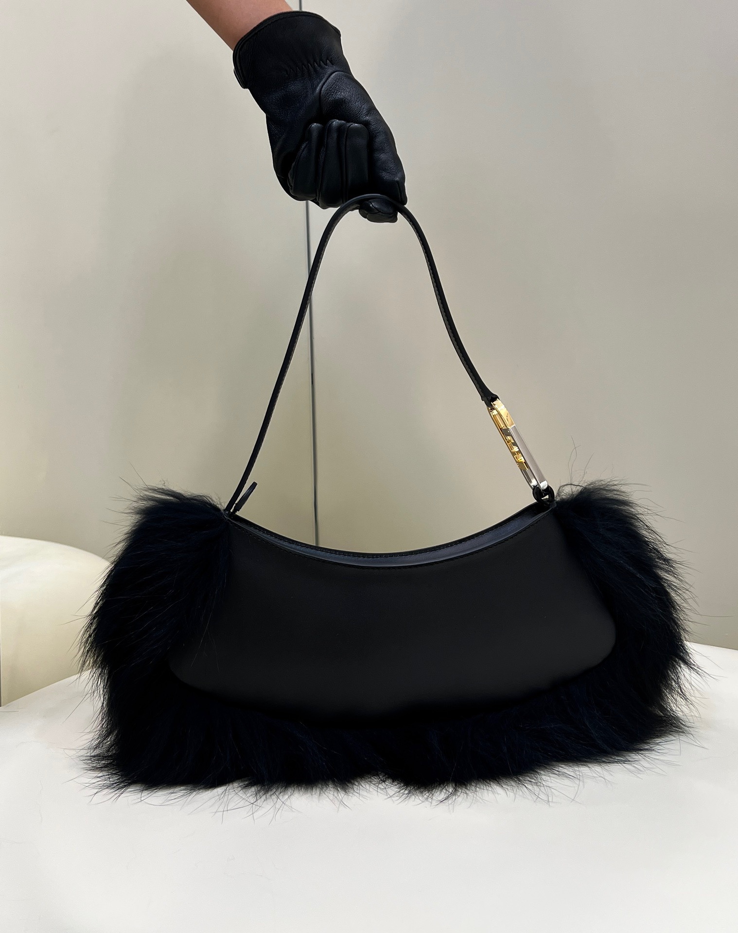 F**di o-lock clutch bags-32*11*5cm