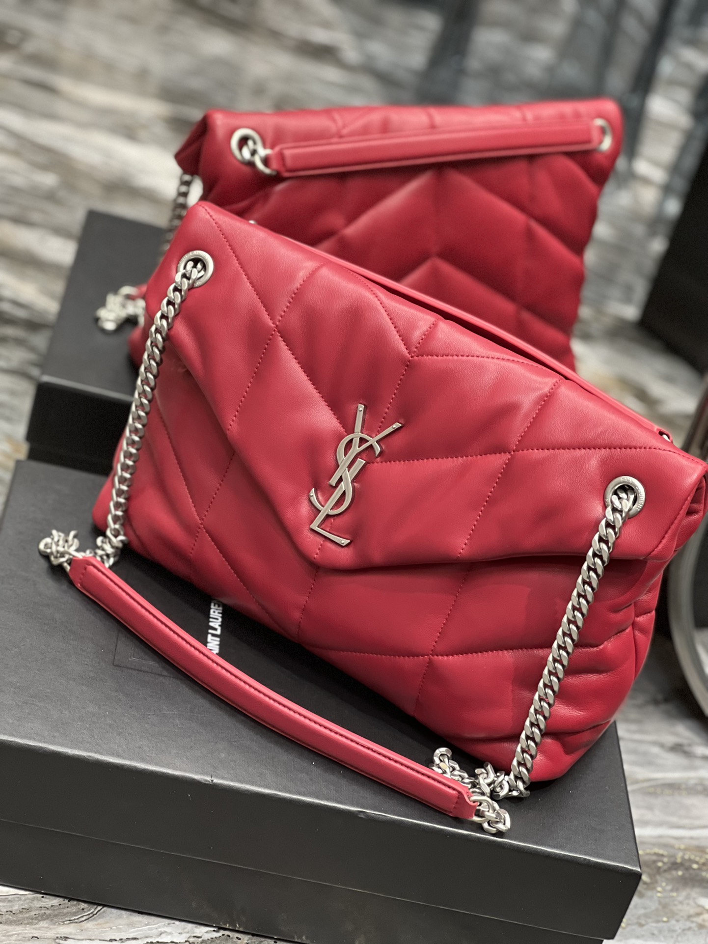 Y*L loulou puffer-lambskin leather