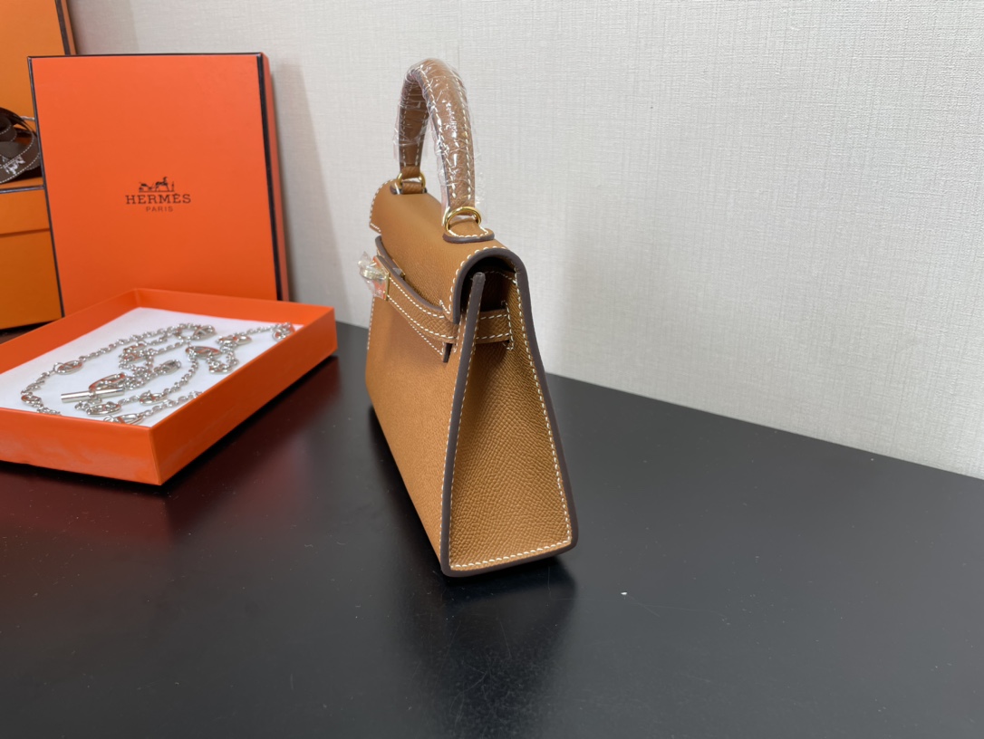 H**mes kelly-gold&silver hardware-19cm