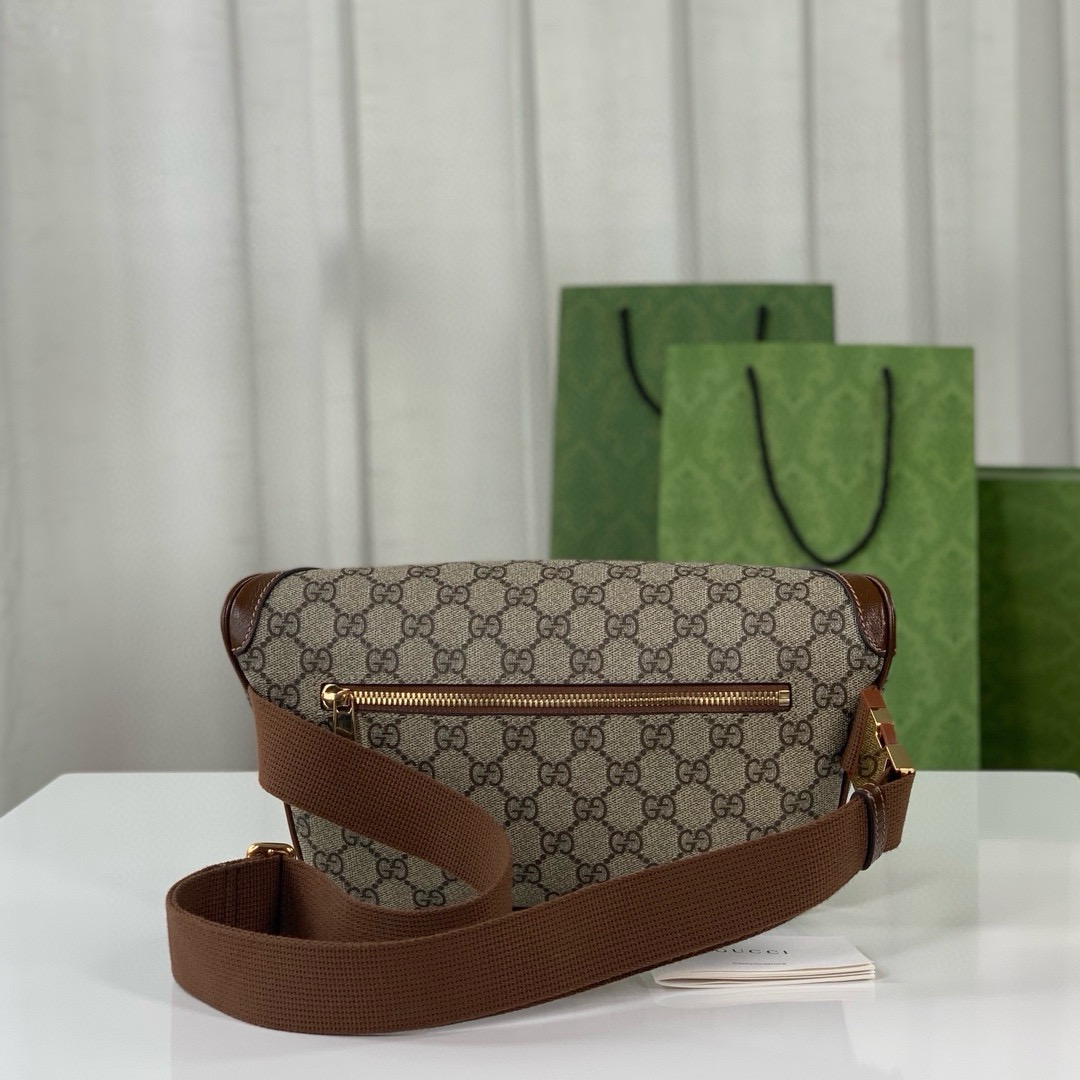 Gvc*1 gg svp*me monogram textured bag-28*15*4cm