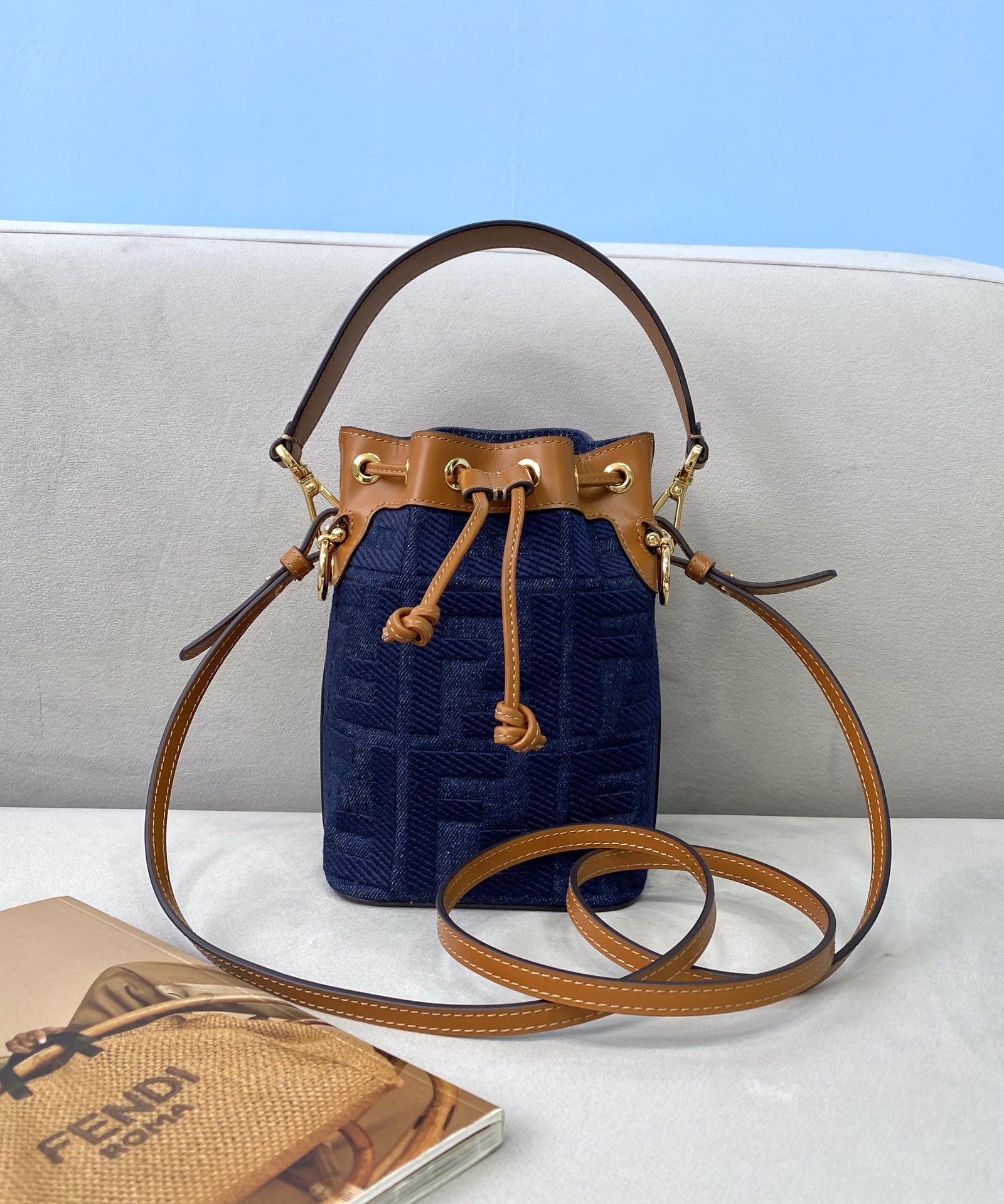 F**di mini mon tresor bag -12x18x10cm