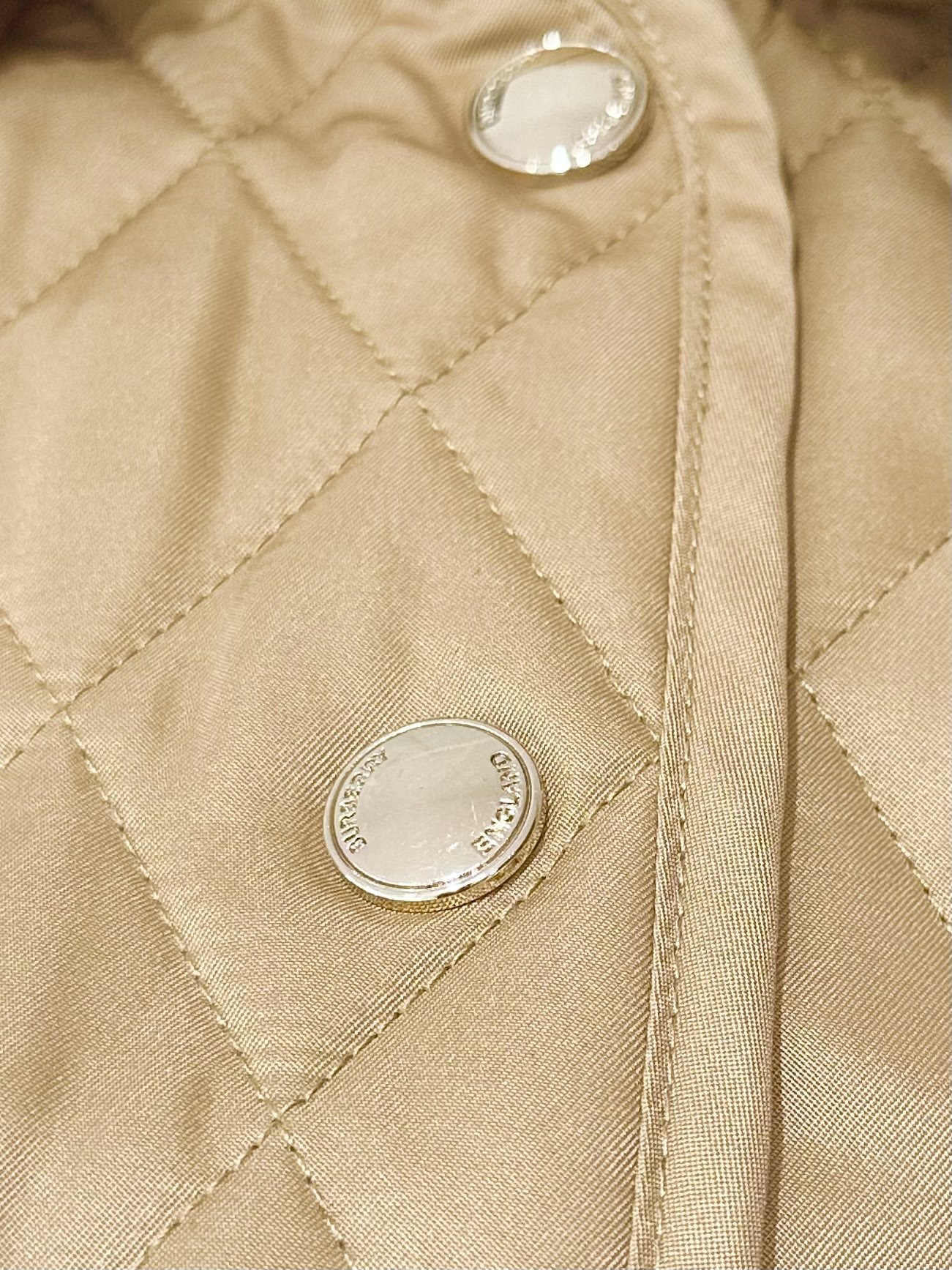 Burb*erry Quilted Barn Jacket | Brown