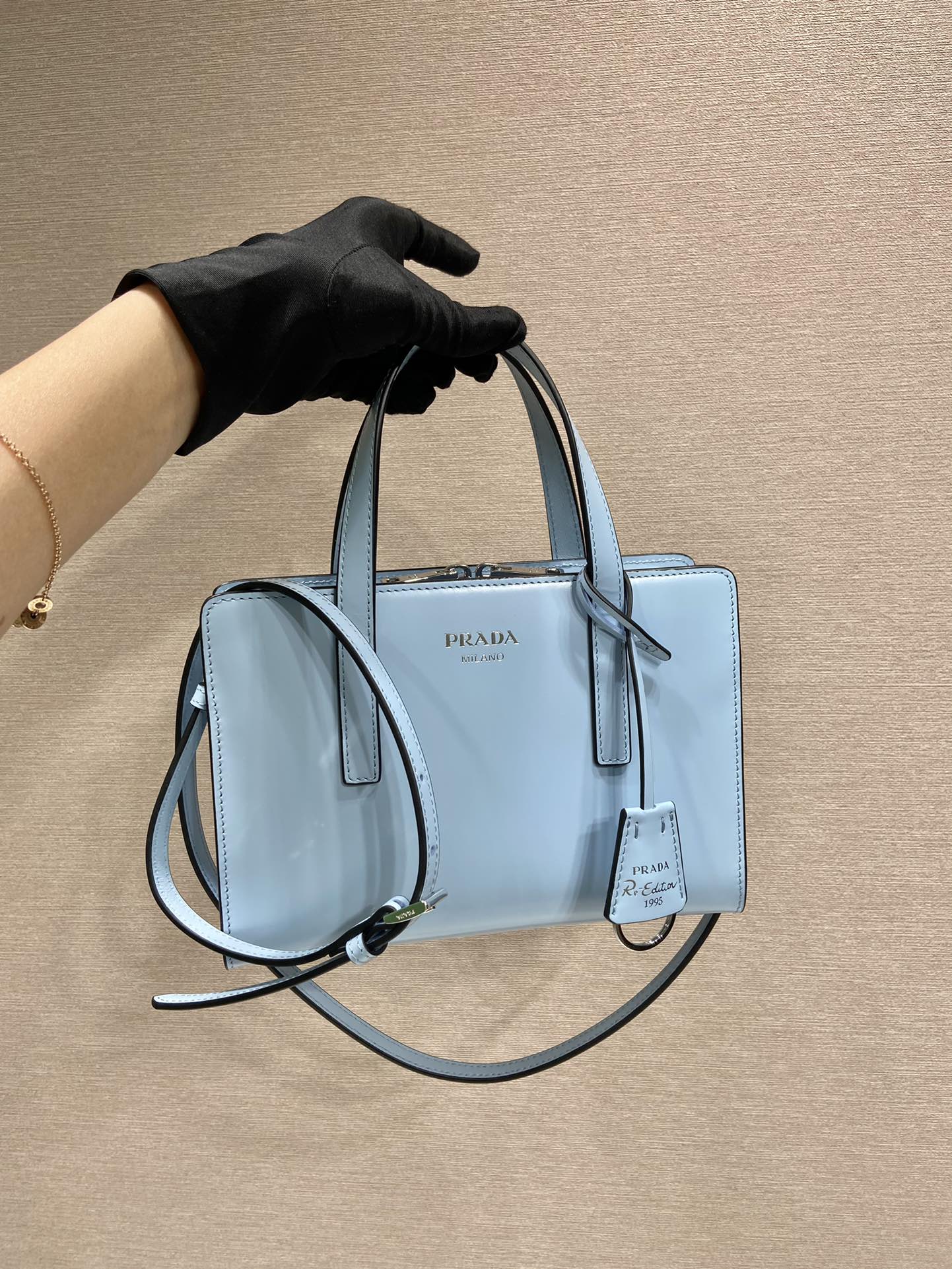Pra*a re-edition 1ba357 tote bag-22*15*6.5cm