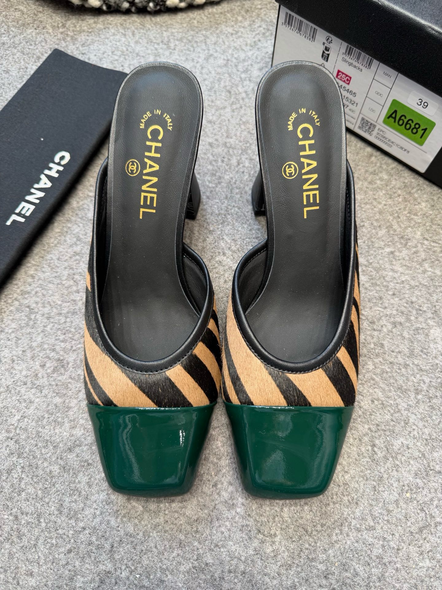 Cha*el Mules - Lambskin & Patent-8CM