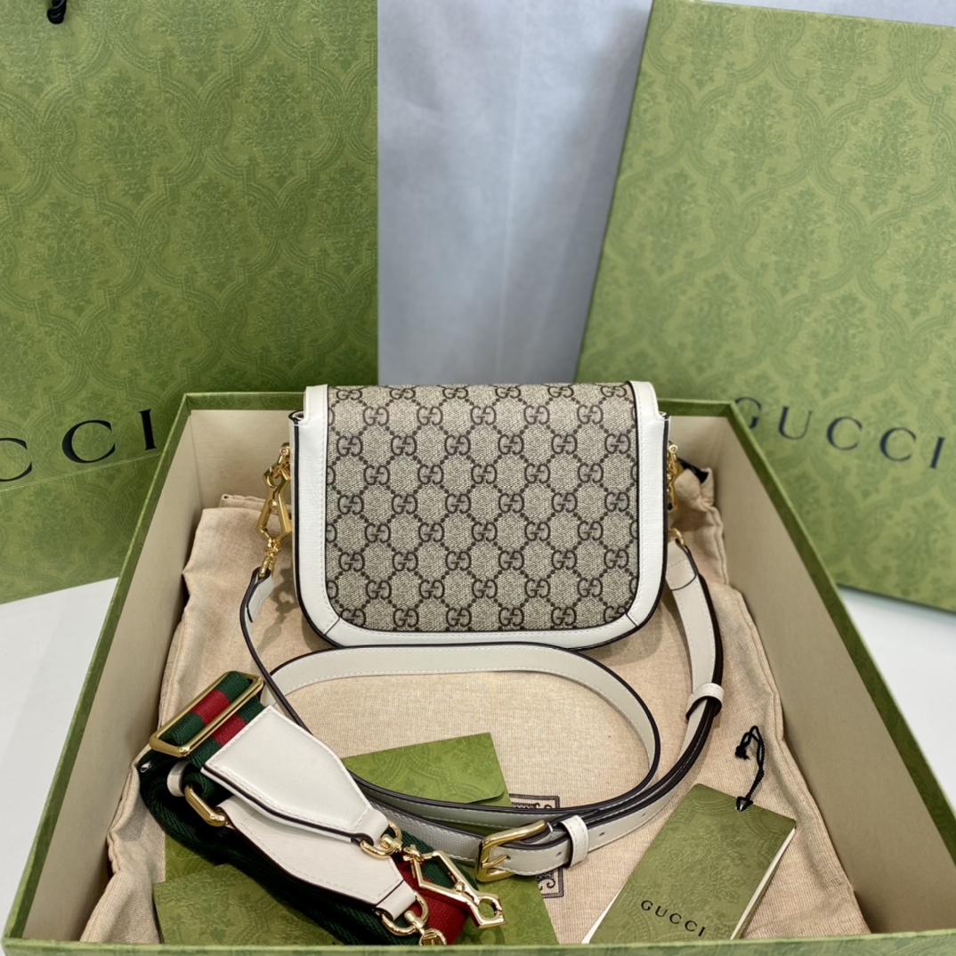 G*u*i 1955 horsebit shoulder bag-20.6*14.4*5.1cm
