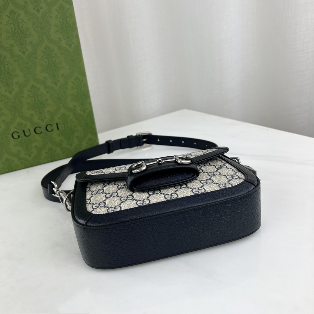 G*u*i 1955 horsebit shoulder bag-25*18*8cm