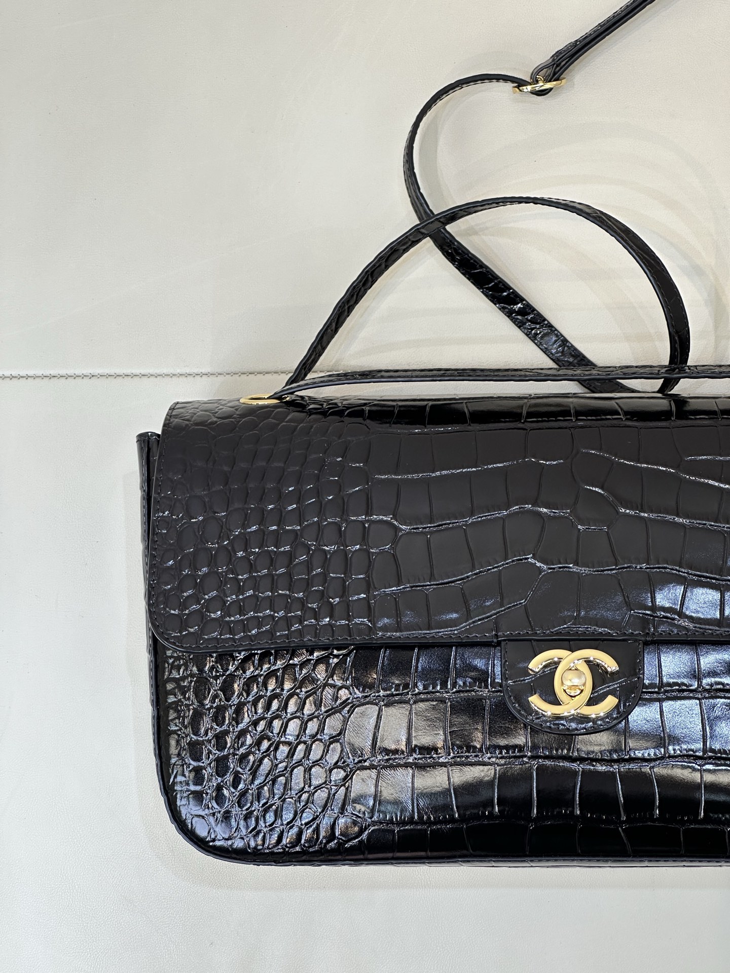 Ch@nel Maxi Flapbag , Grained Calfskinr-Tone Metal-19.5*32*10CM