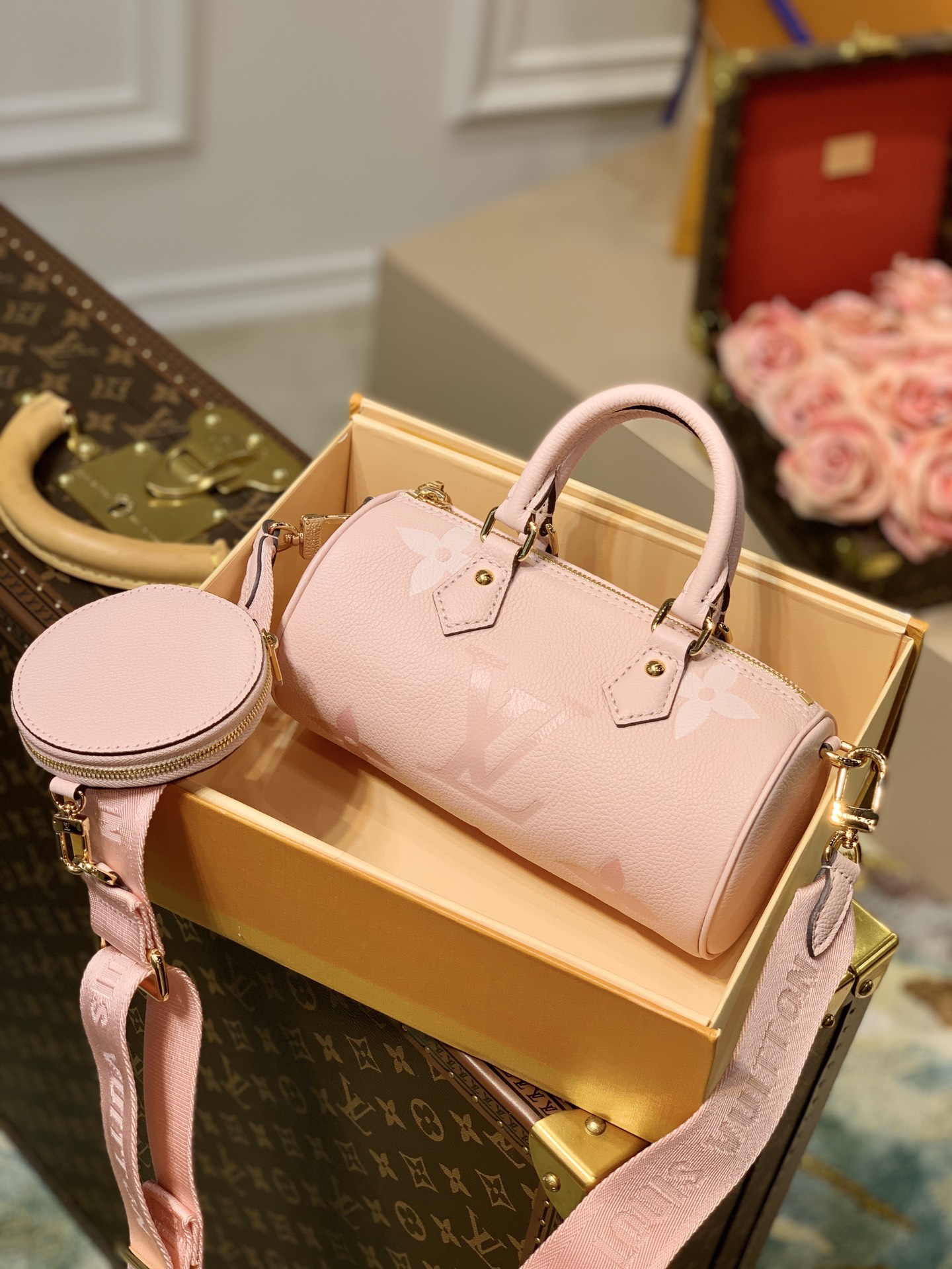 l0*is V*t0n m45707 papillon bb handbag-20*10*10cm