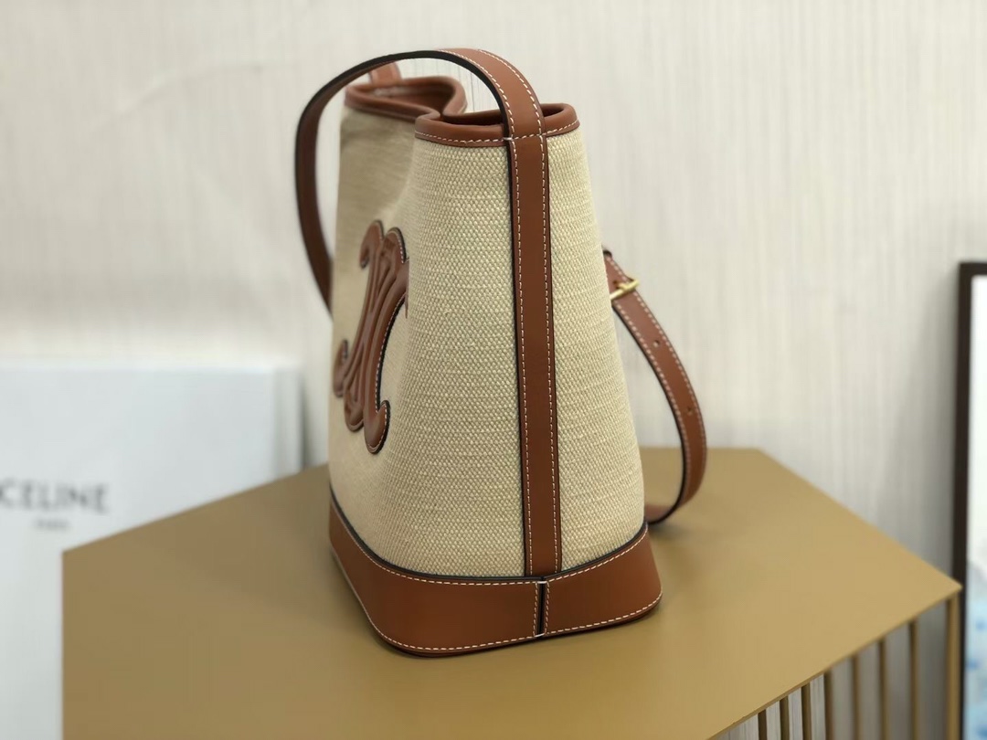 Ce**e cuir bucket-30×22×13cm