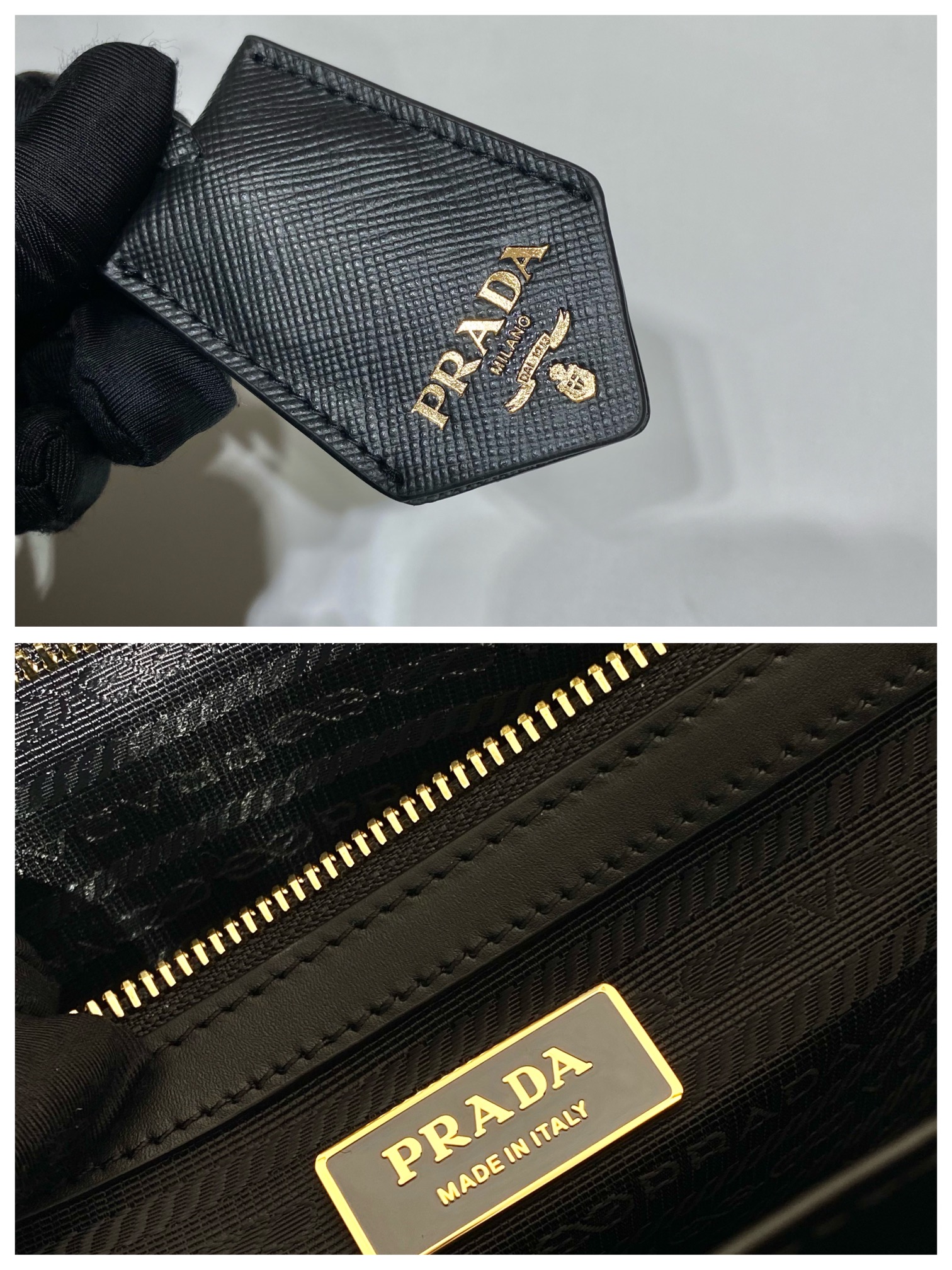 Pra*a small tote in saffiano leather 1ba356-39*31*11cm