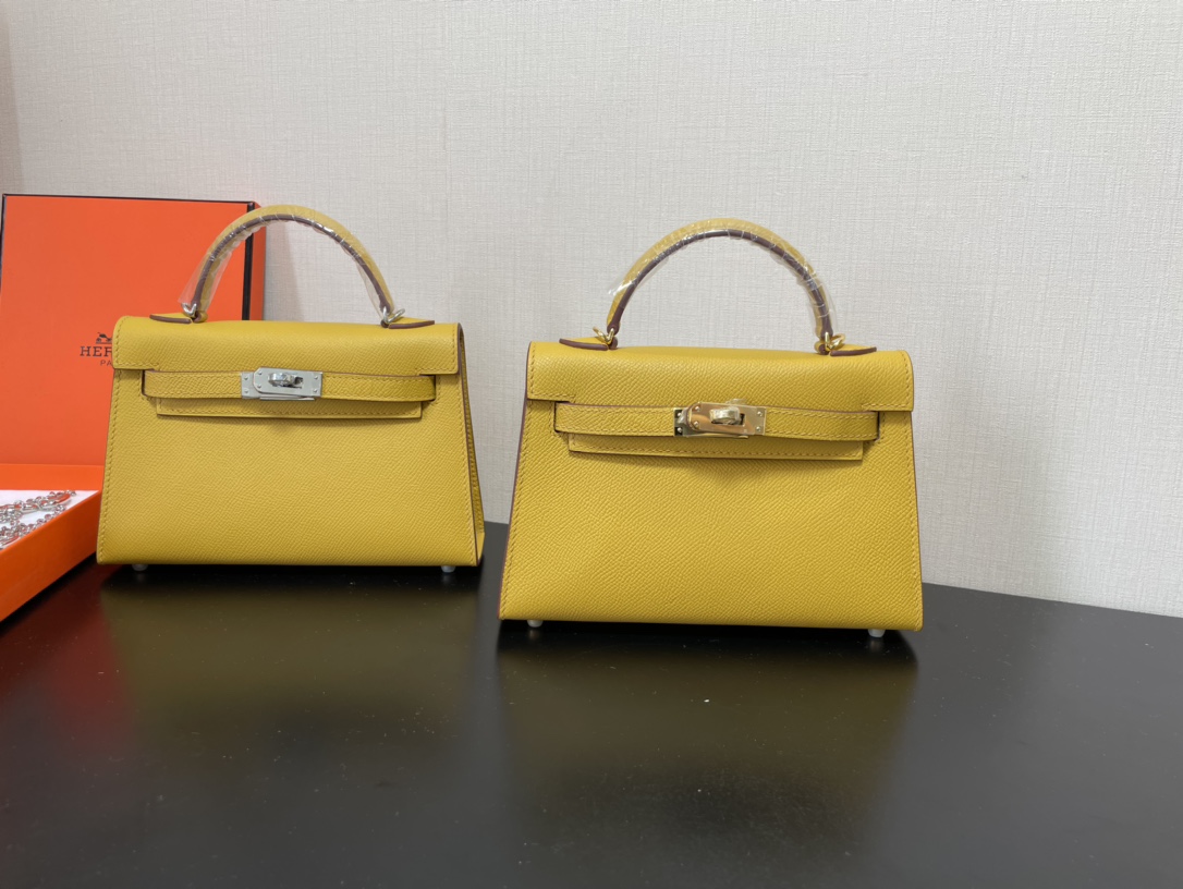 H**mes kelly-gold&silver hardware-19cm