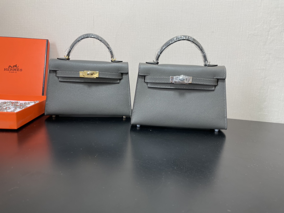 H**mes kelly-gold&silver hardware-19cm