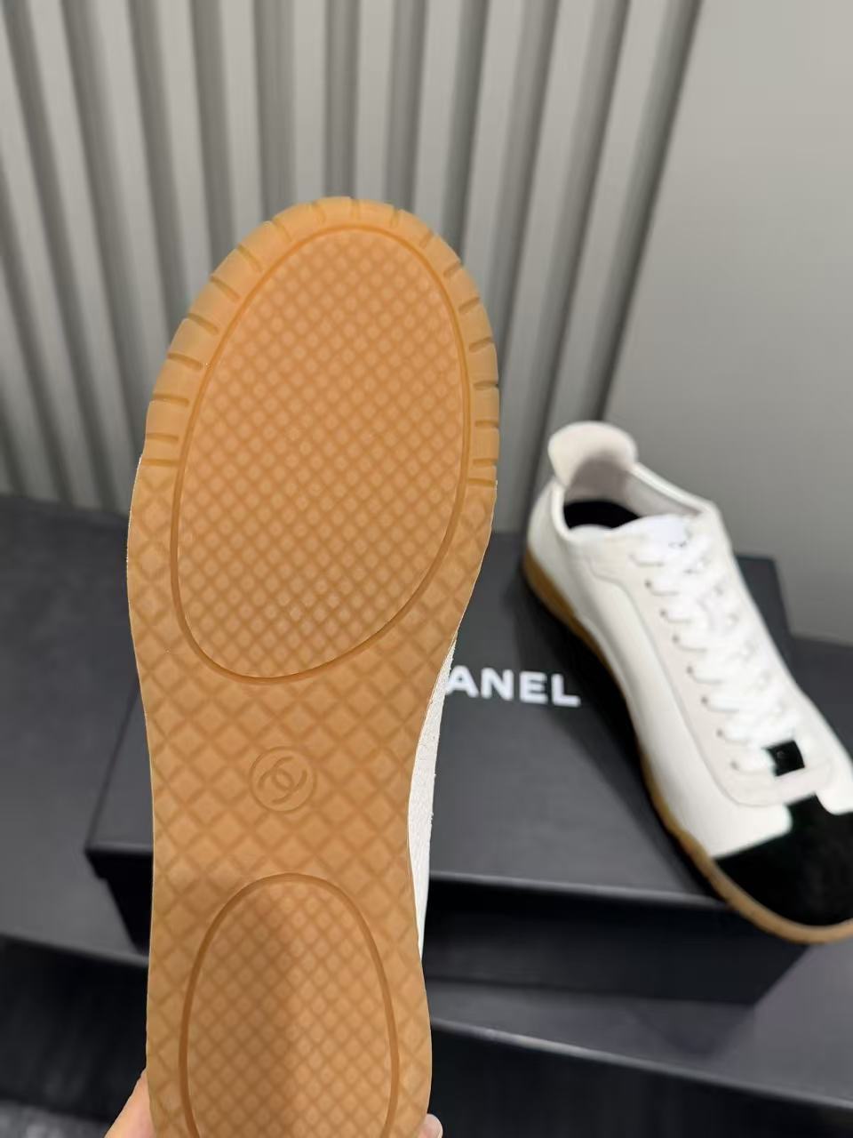 Ch@nel Sneakers - Calfskin & Embossed Suede Calfskin