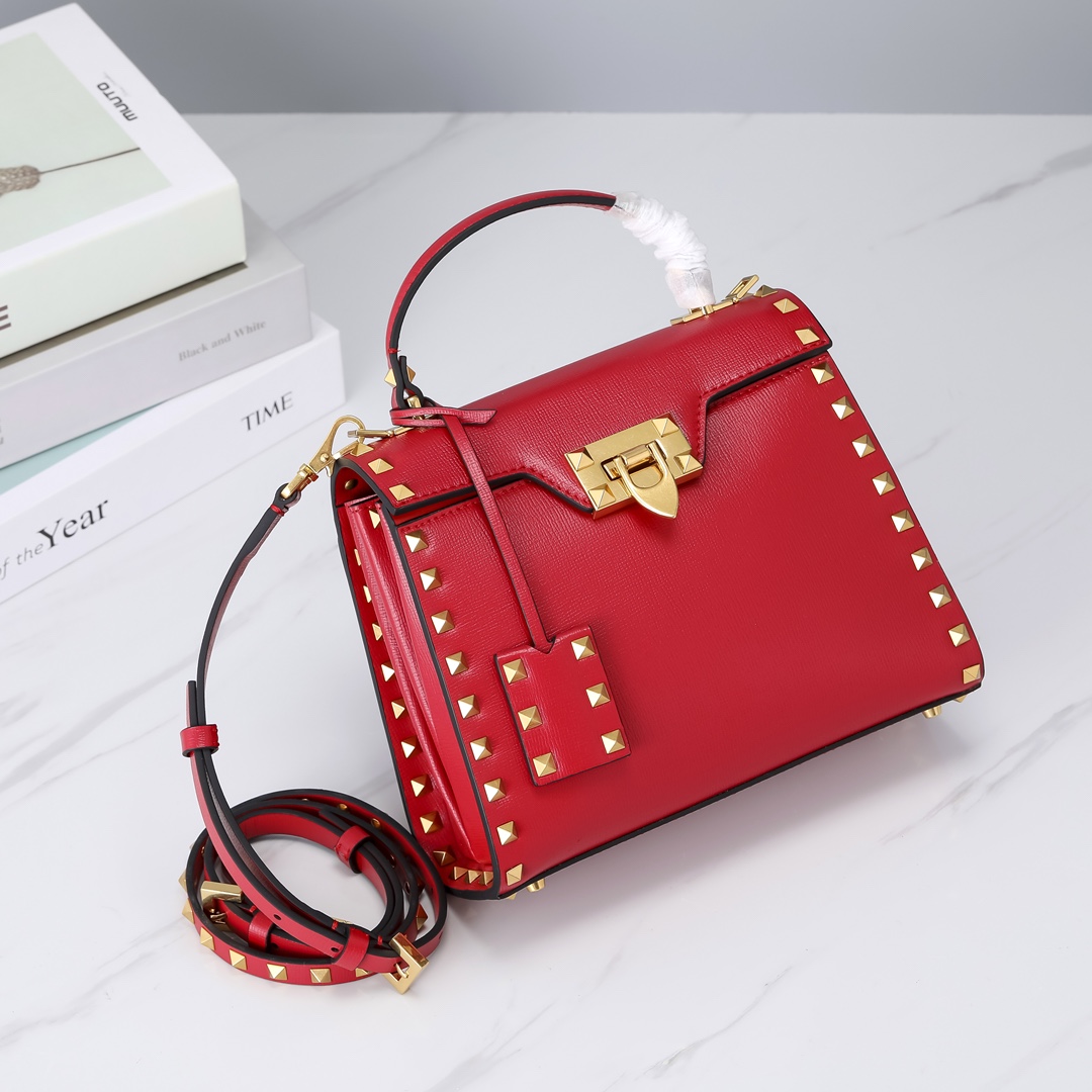 Va1e*ntin0 garavani rockstud alcove-22*17*9cm