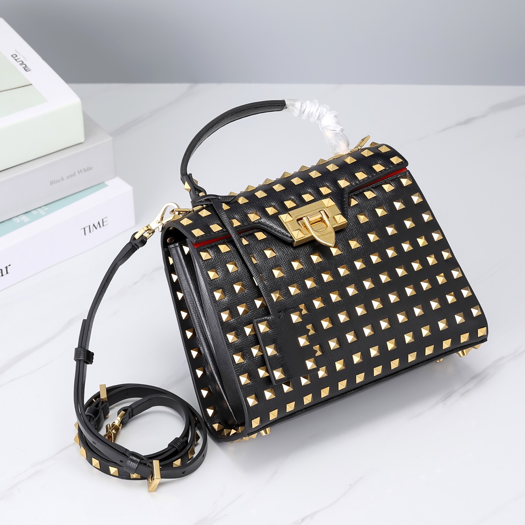 Va1e*ntin0 garavani rockstud alcove-22*17*9cm