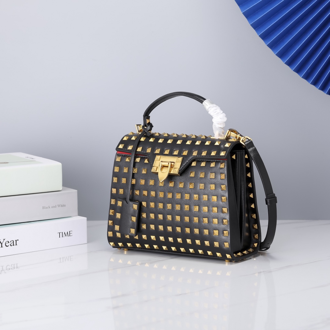 Va1e*ntin0 garavani rockstud alcove-22*17*9cm