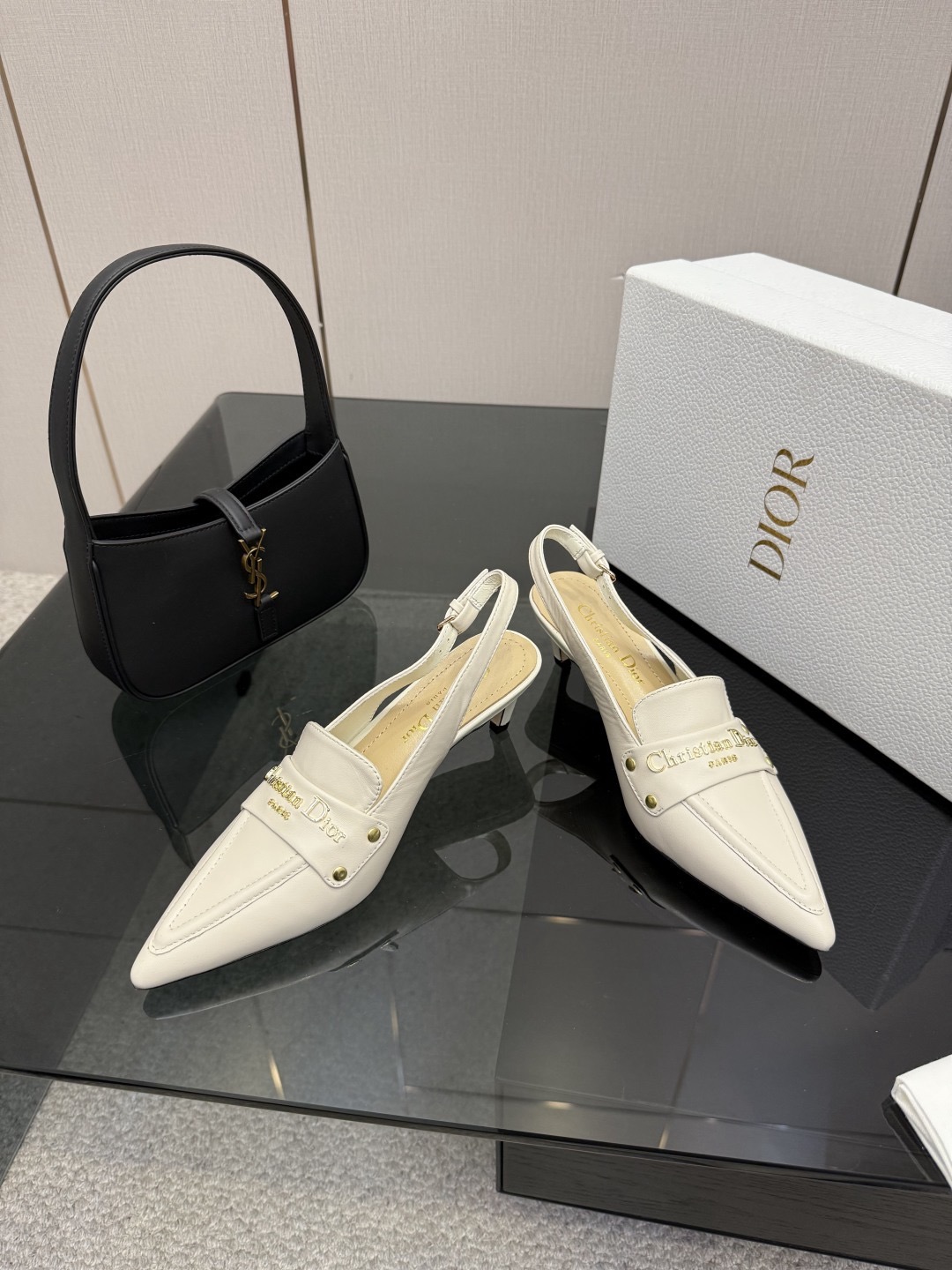 D*or Boy Leather Slingback Pump-5/8CM
