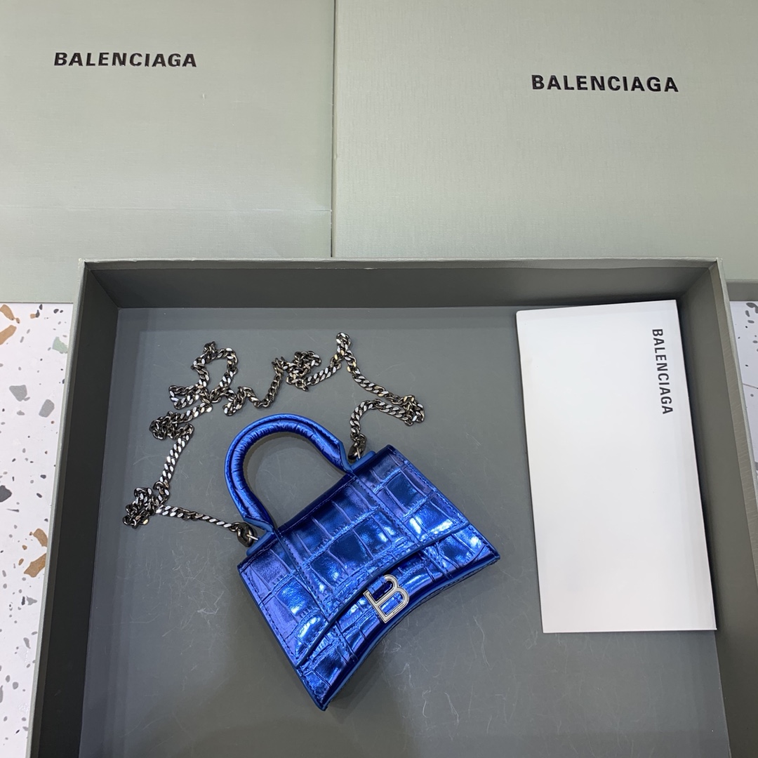Ba*len*cia*ga mini hourglass bag-11.5x14x4.5cm