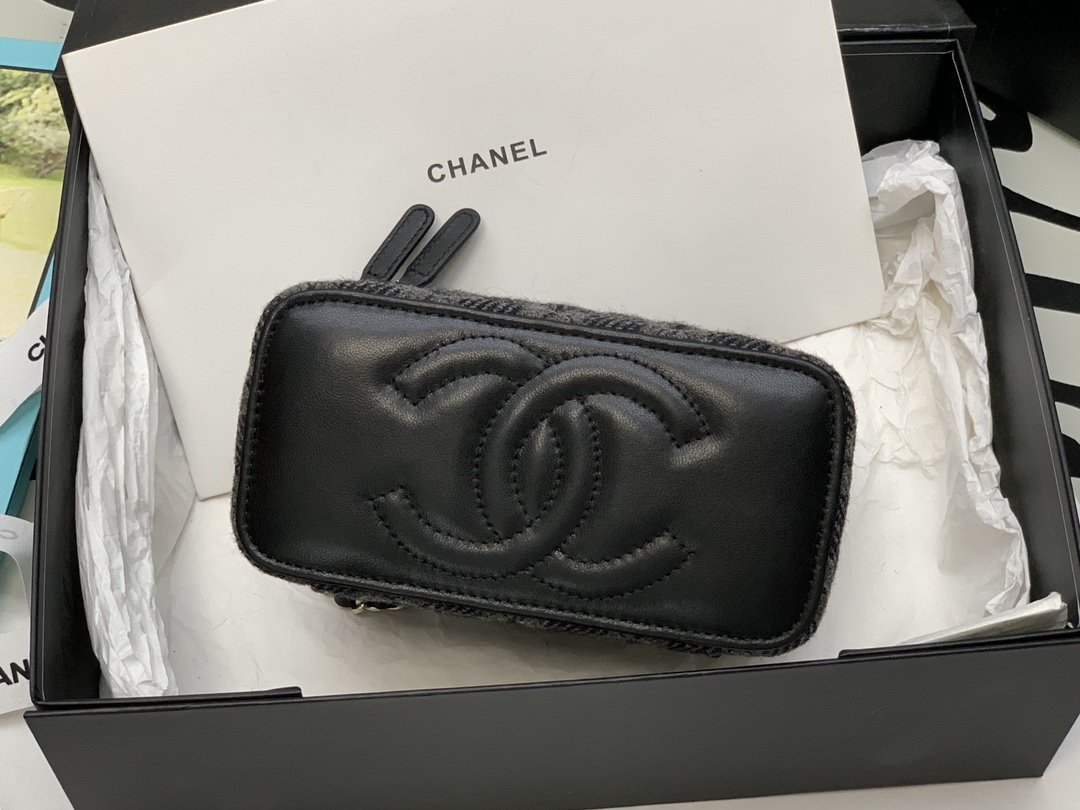 Ch@nel Mini Cosmetic Bag-10*17*8CM
