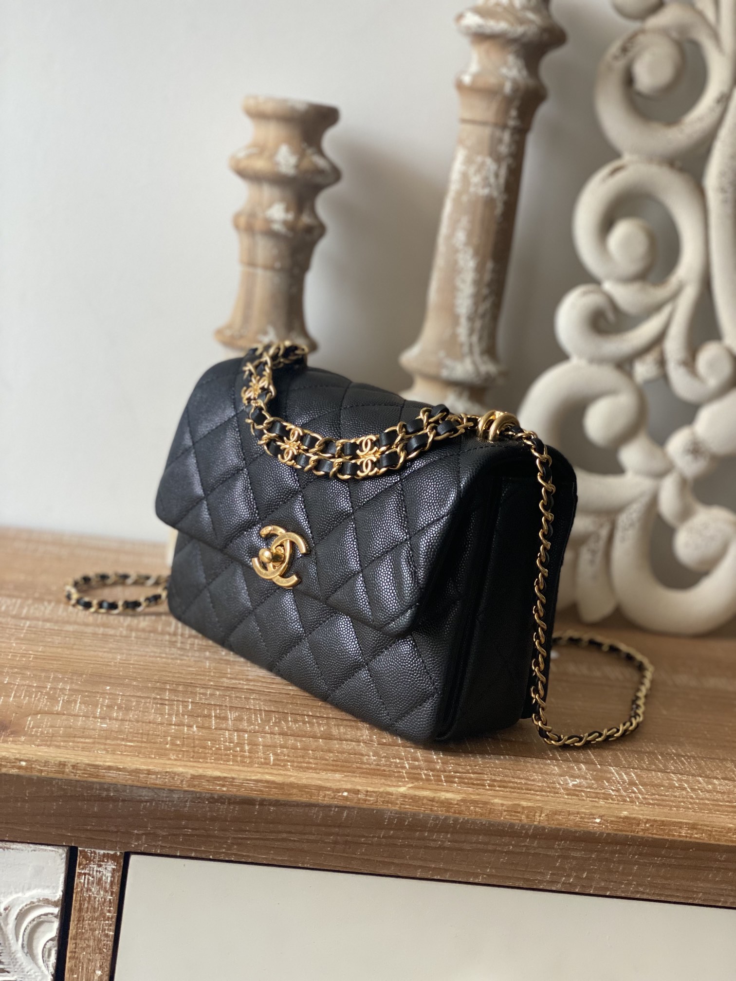Ch@nel Flap Bag-13*20*9.5CM