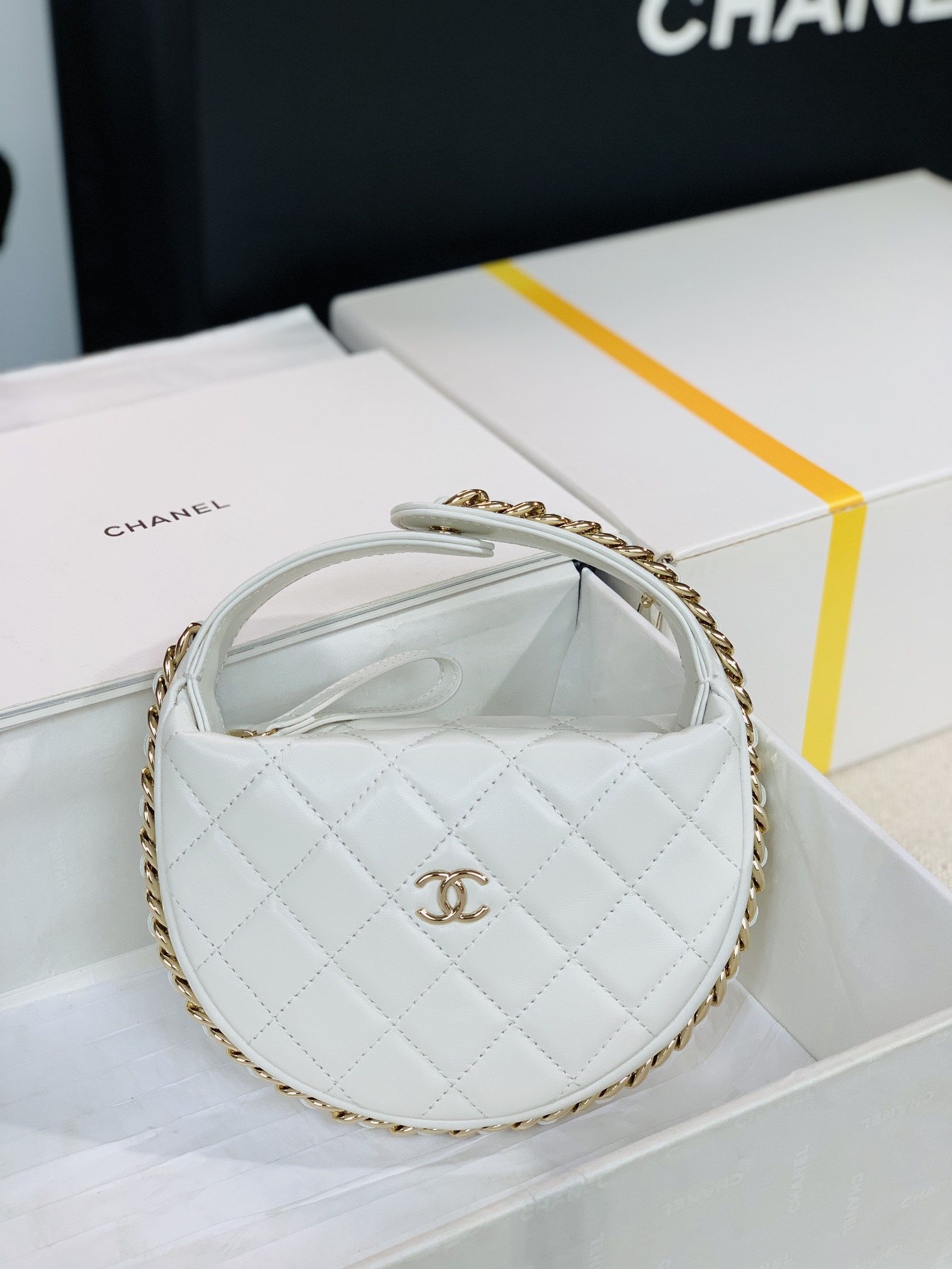 Ch@nel Pouch Bag-16*16*5.5CM