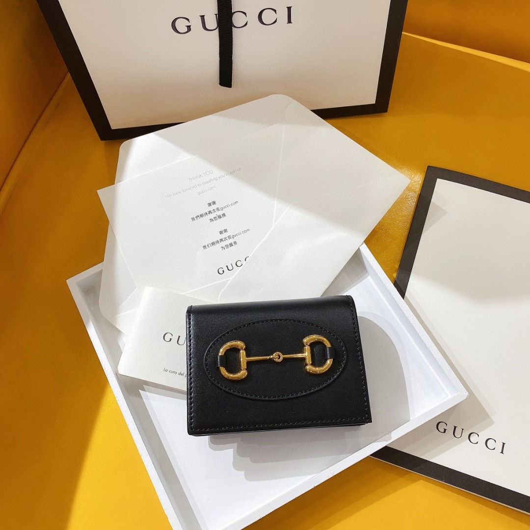 G*u*i 1955 horsebit wallet-11x 8.5 x 3cm