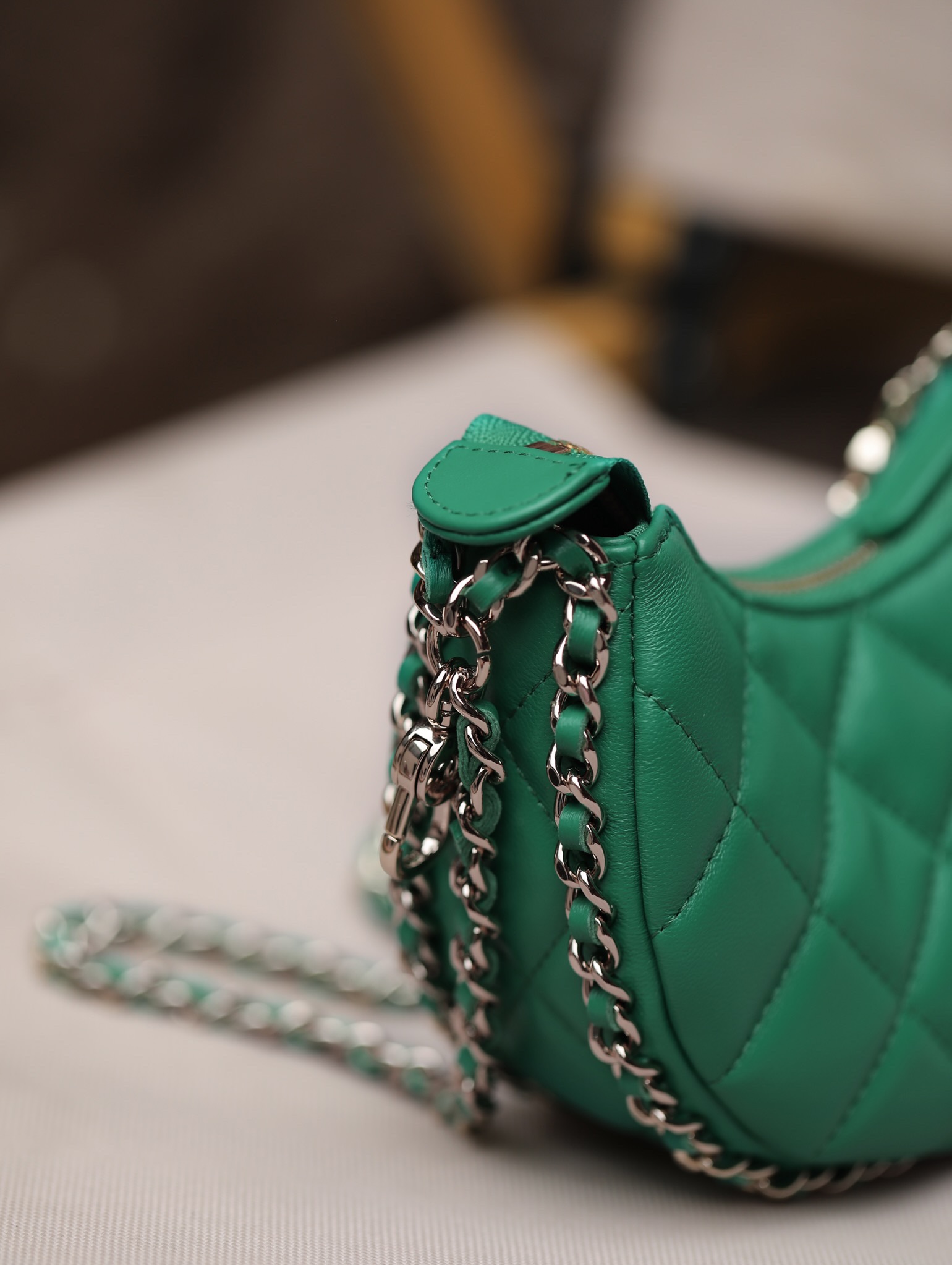 Ch@nel 23SS Moon Bag-16*10/22*14CM