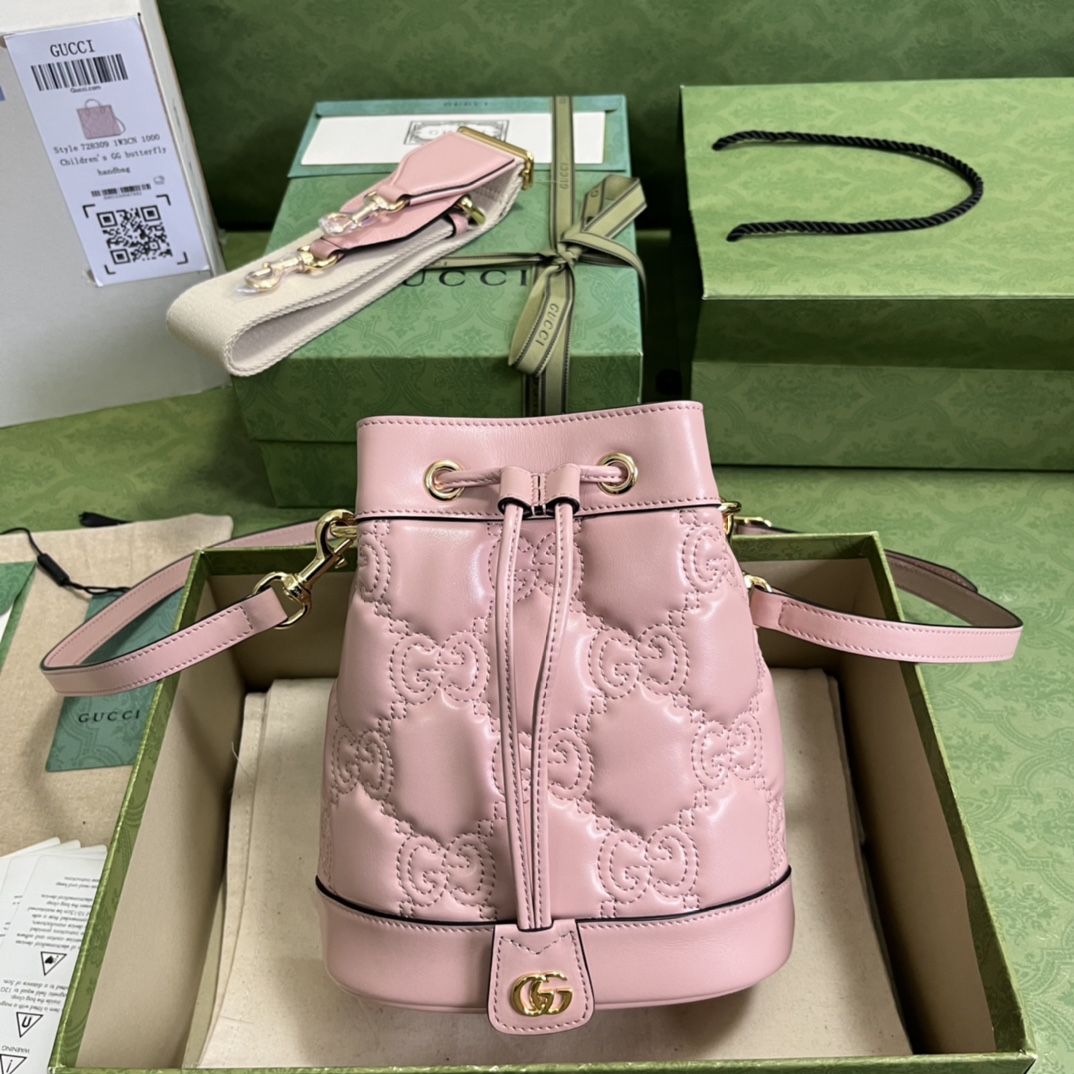 G*u*i gg matelassé bucket bag-17*20*10cm