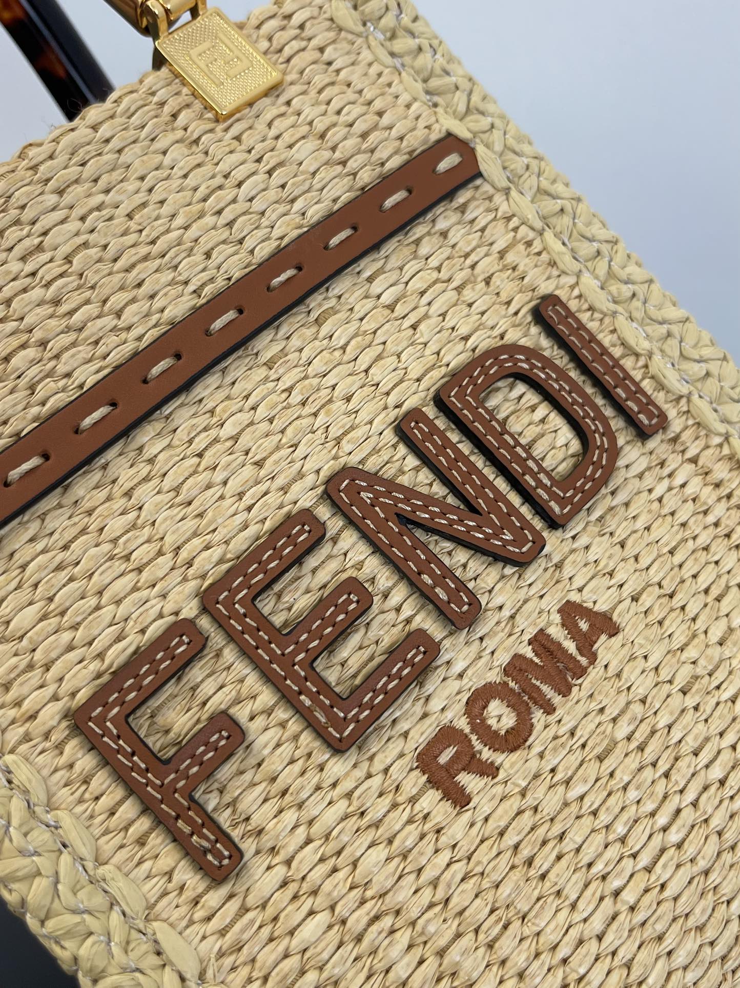 F**di sunshine mini tote -13x6.5x18cm
