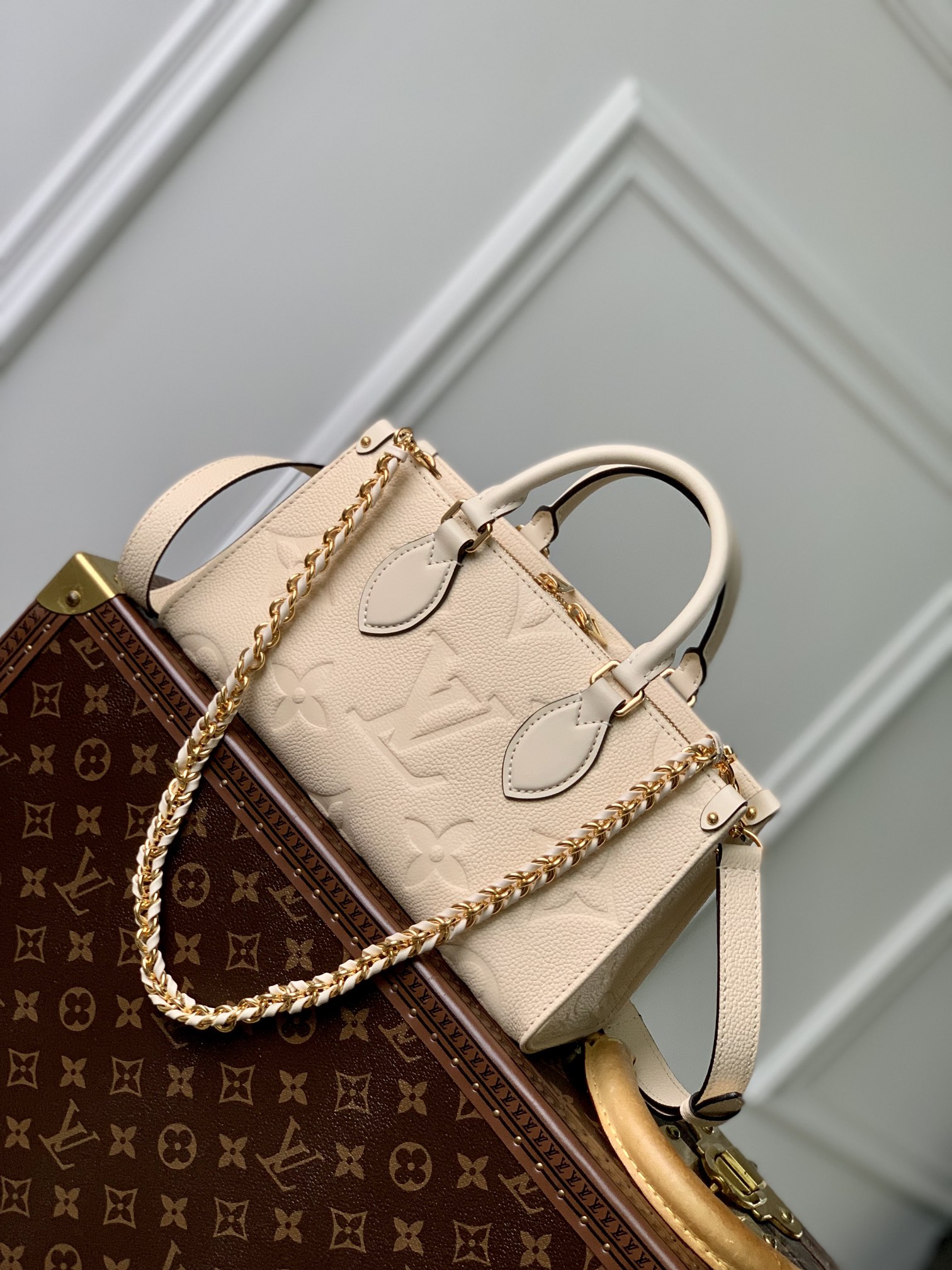 l0*is V*t0n onthego east west handbag-m23640-25*13*10cm